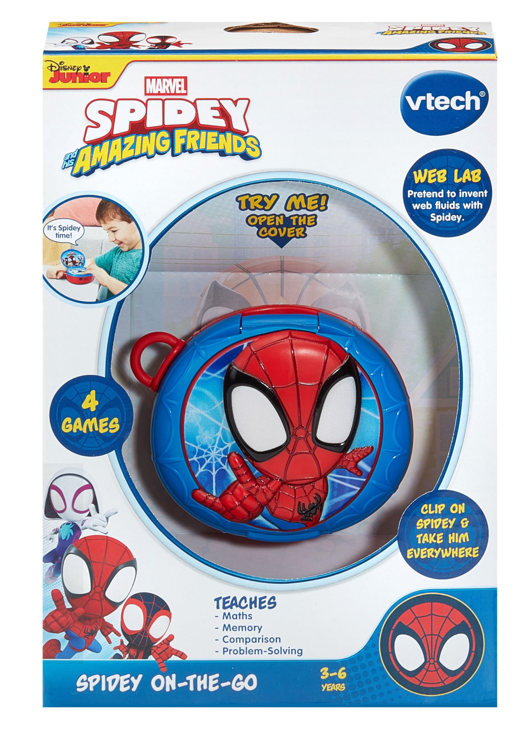 VTech Spidey On-The-Go - Educational Electronic Learning Toy for Kids 3-8 Years