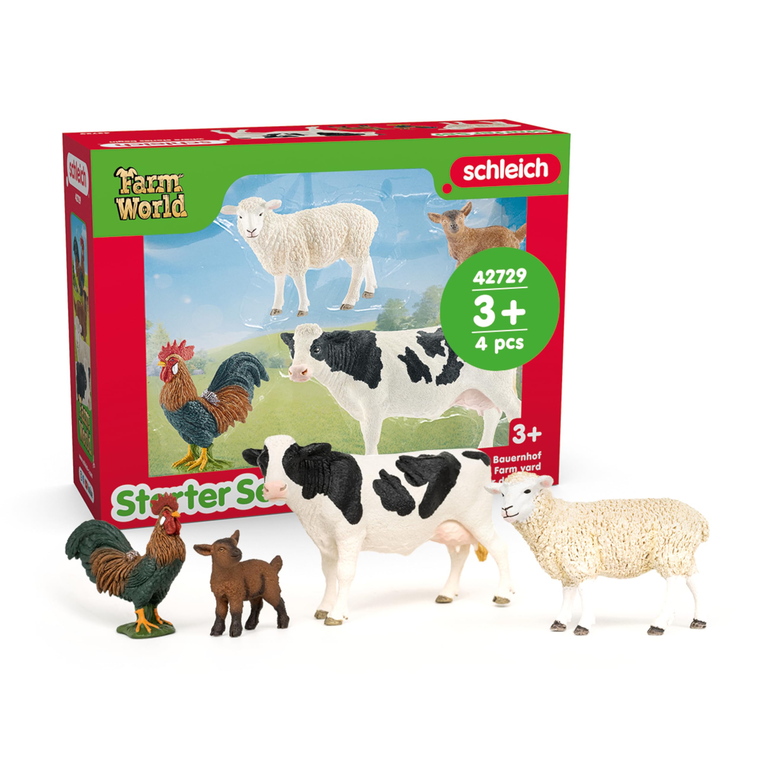 SCHLEICH Farm World Farm Starter Set - 6-Piece Playset for Ages 3+