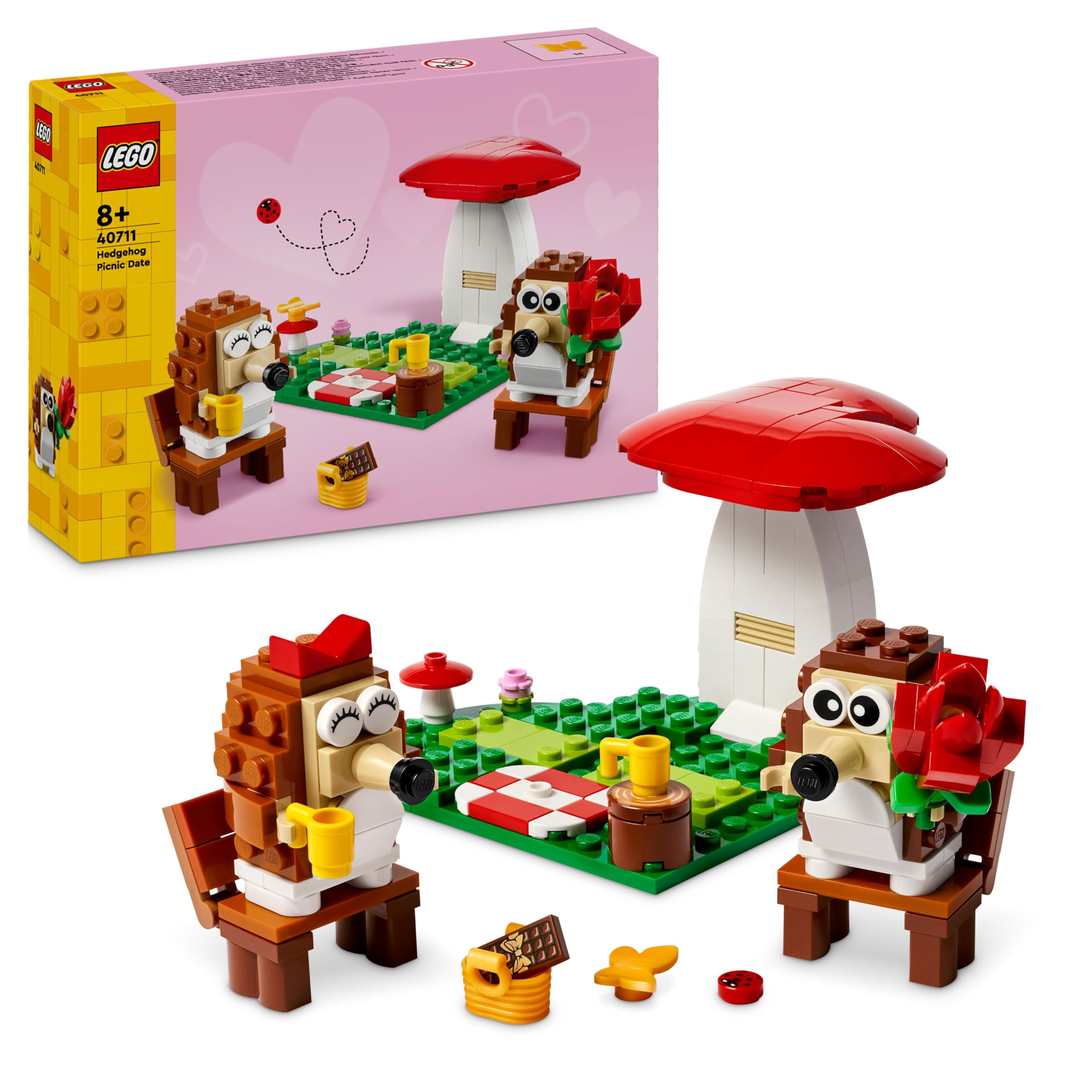 LEGO Hedgehog Picnic Date - Building Set for 8 Plus Year Olds