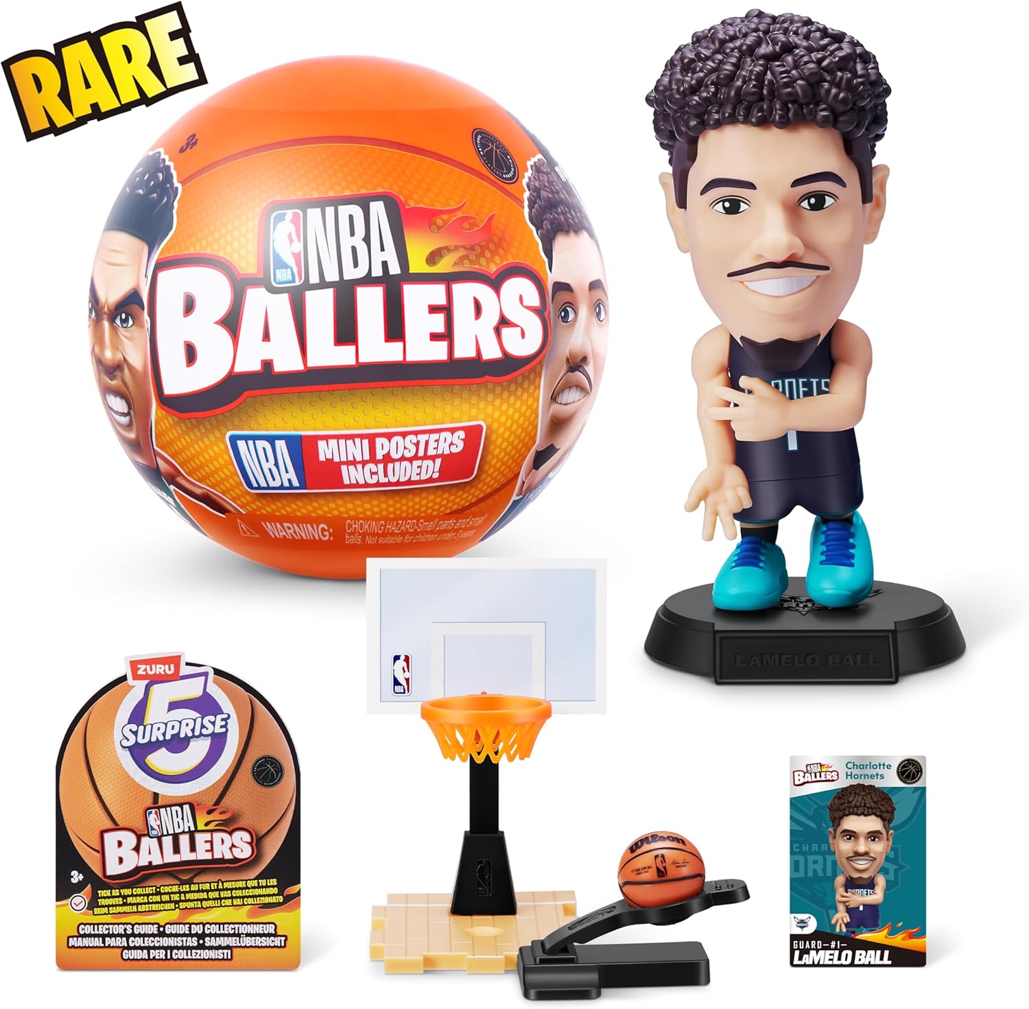 5 Surprise NBA Ballers by ZURU - Collectible Basketball Figures with Surprise Accessories 4