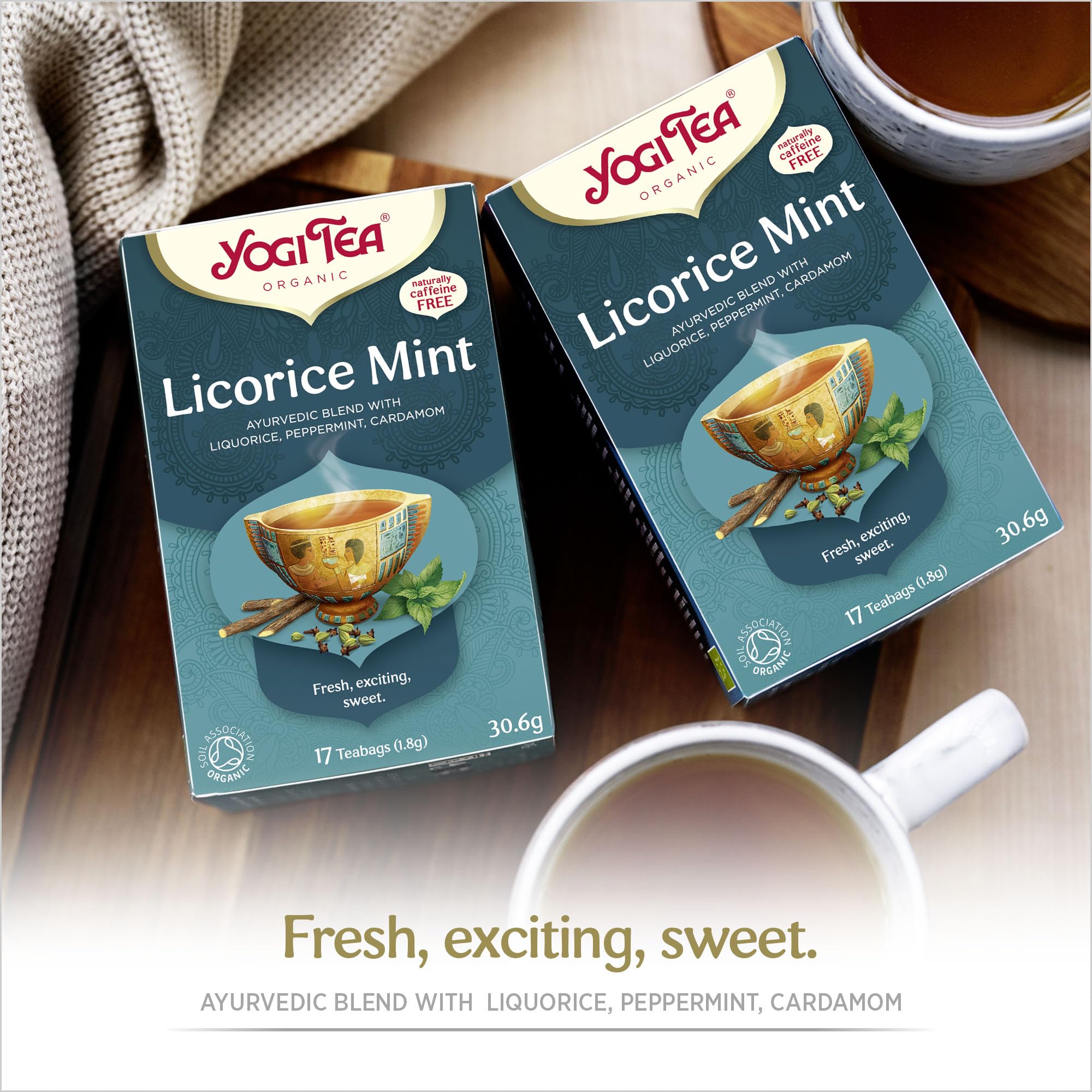 YOGI TEA - Liquorice Mint Organic Spice & Herbal Tea, Caffeine Free, 102 Tea Bags 5