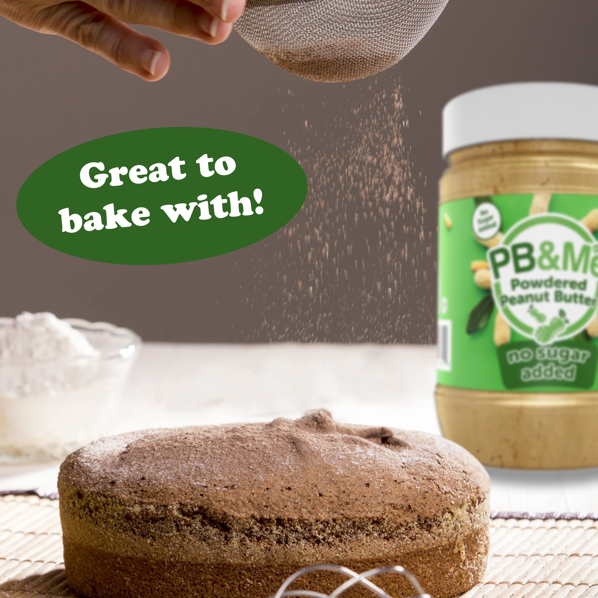 PB&Me Powdered Peanut Butter No Added Sugar 453g - Gluten Free, Non-GMO, Vegan 3