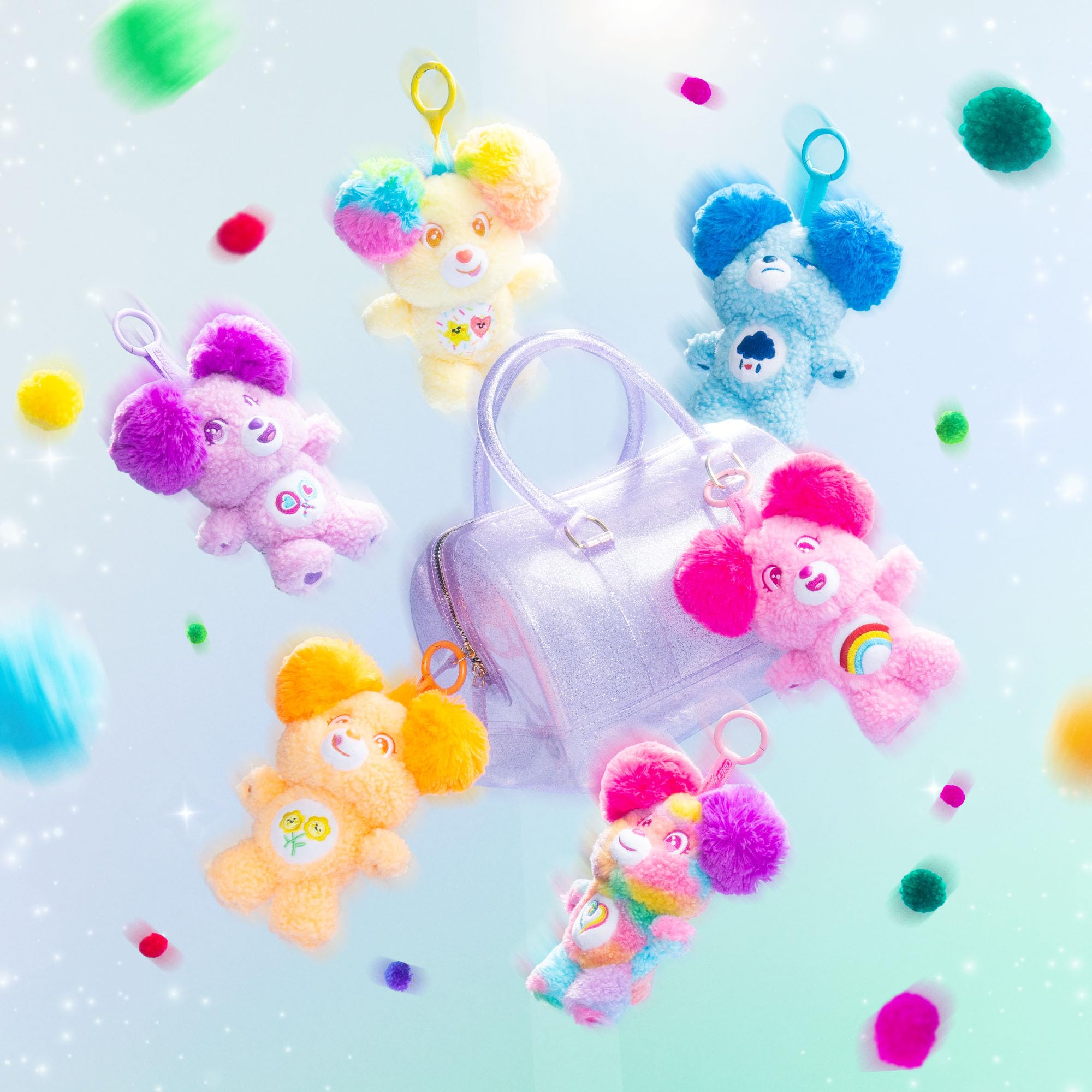 Basic Fun Care Bears Sugar Cuties 15cm Plush Clip-On Soft Toy | Surprise Collectible 6