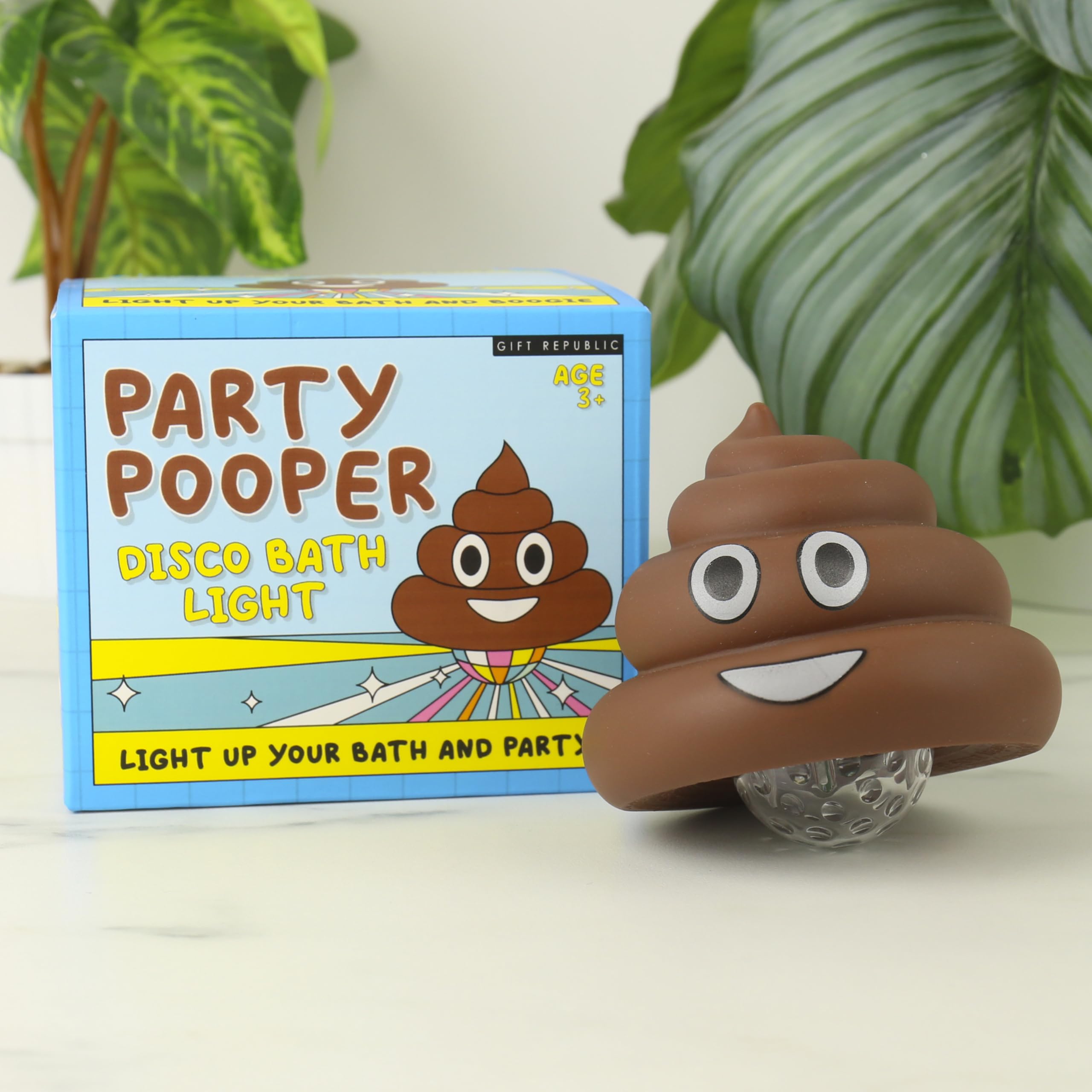Party Pooper LED Light-up Poop Emoji Bath Toy - Waterproof Fun for Kids 36 Months+ 12