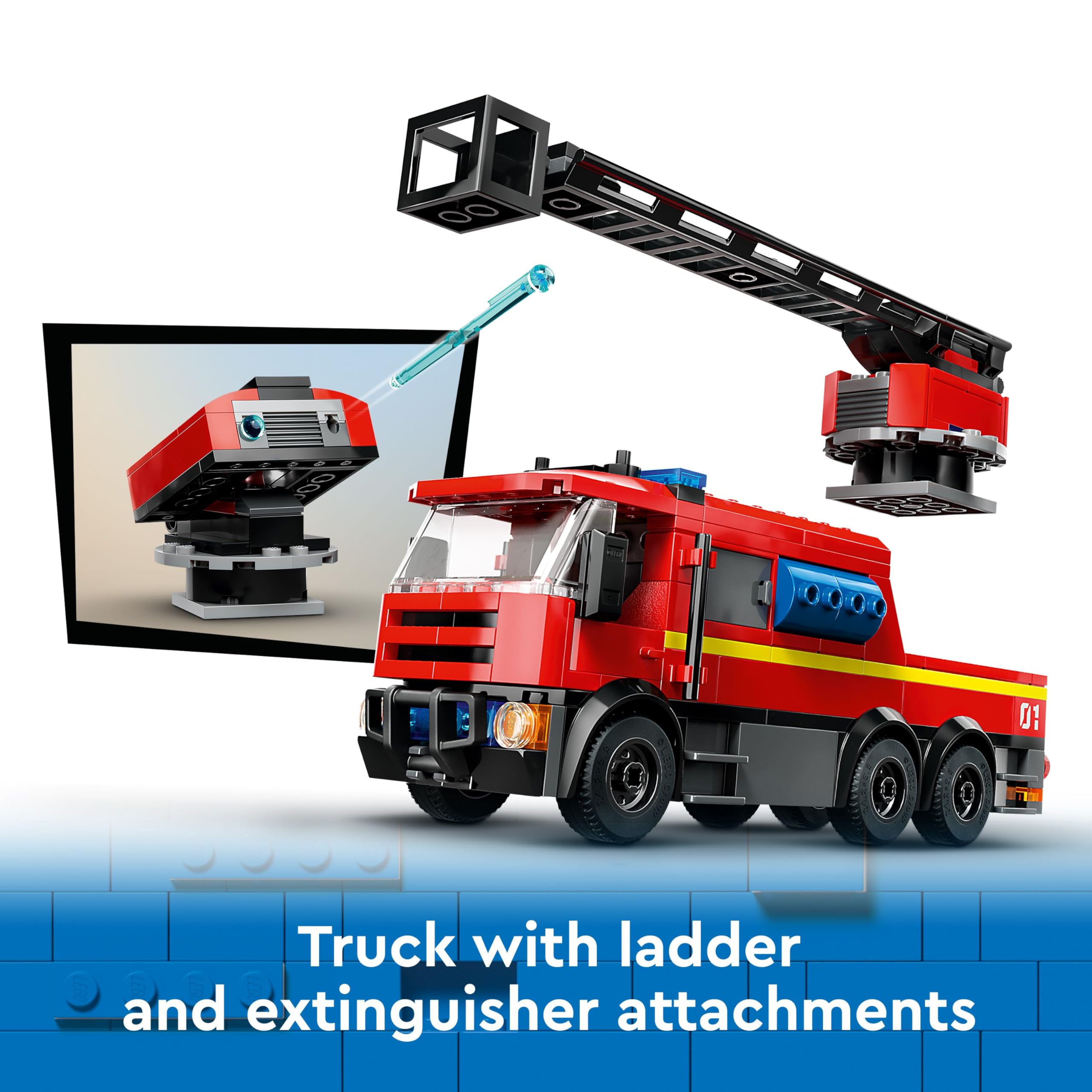 LEGO City Fire Station with Fire Engine Toy Playset | Model 60414 | Ages 6+ 5