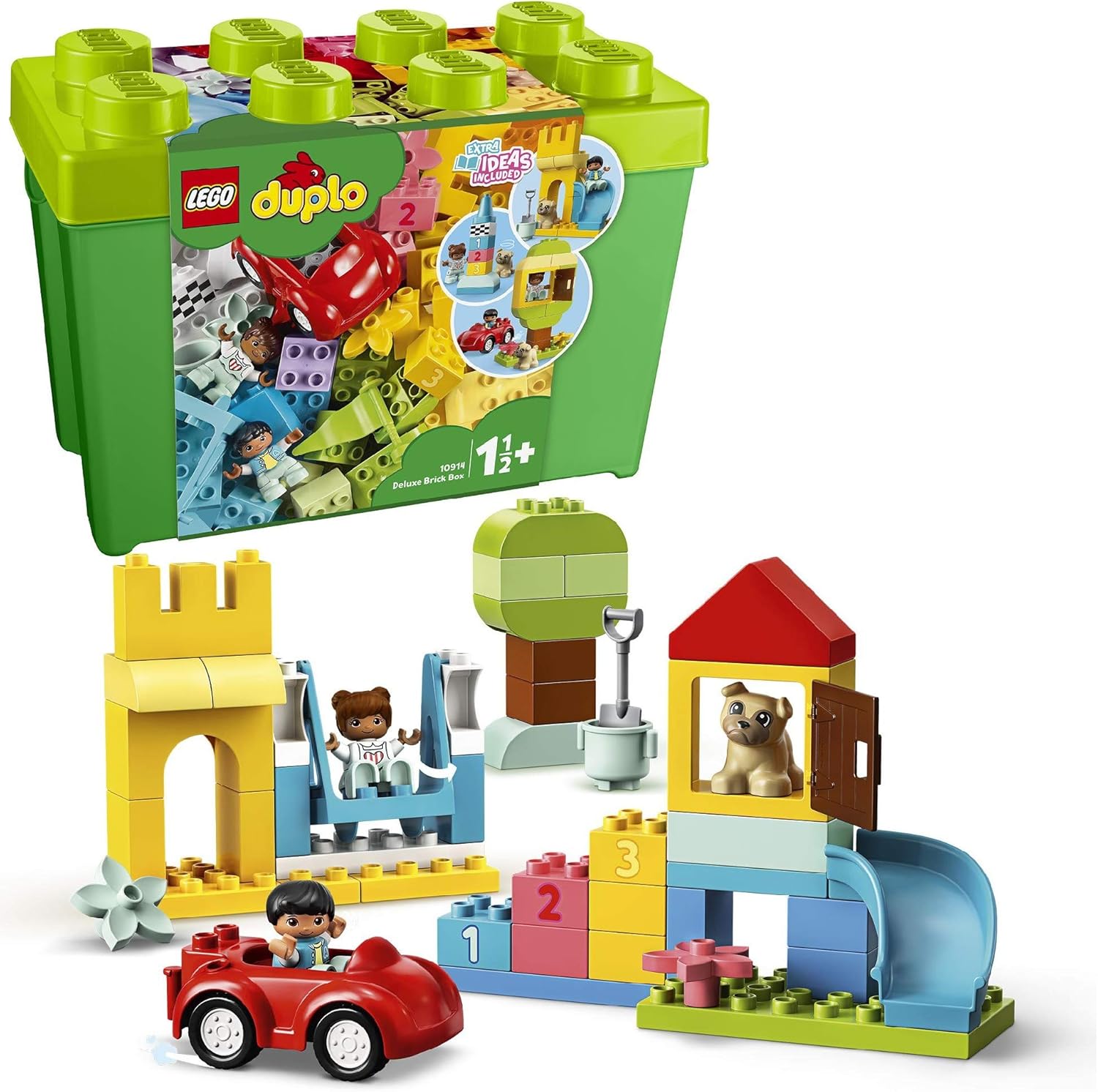 LEGO DUPLO Classic Deluxe Brick Box 10914 - Educational Building Set for Toddlers 18 Months+