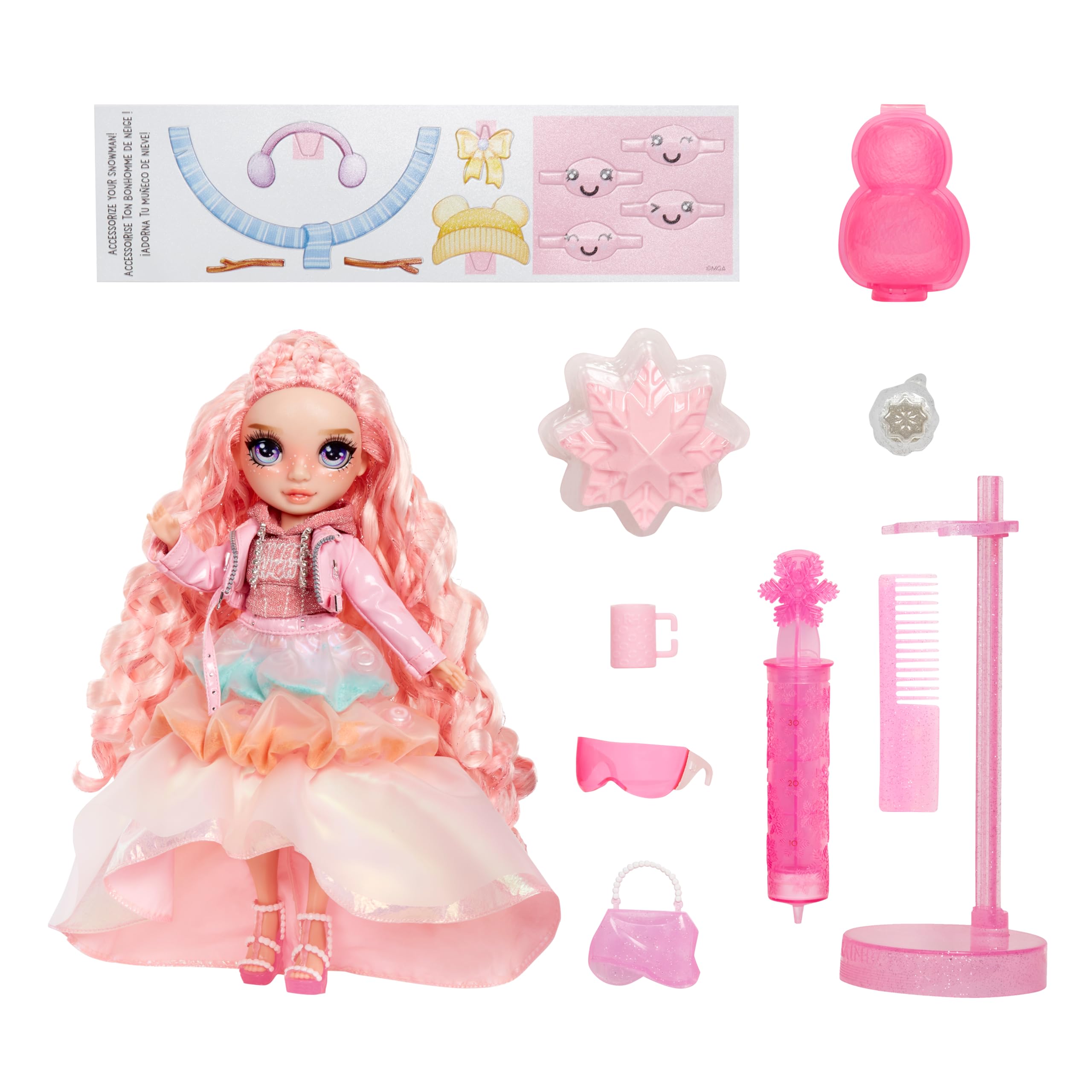 Rainbow High Winter Wonderland - Bella (Pink) - 28 cm Fashion Doll with Magic Snow Feature 10