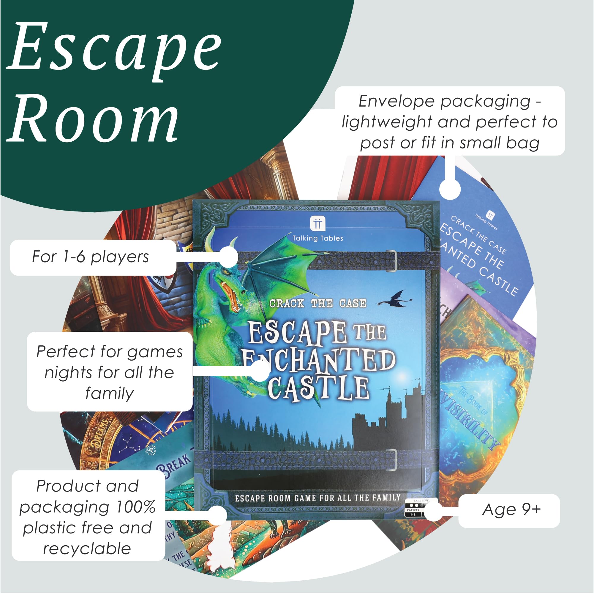 Talking Tables Escape The Enchanted Castle Rescue the Dragon Escape Room Game 12