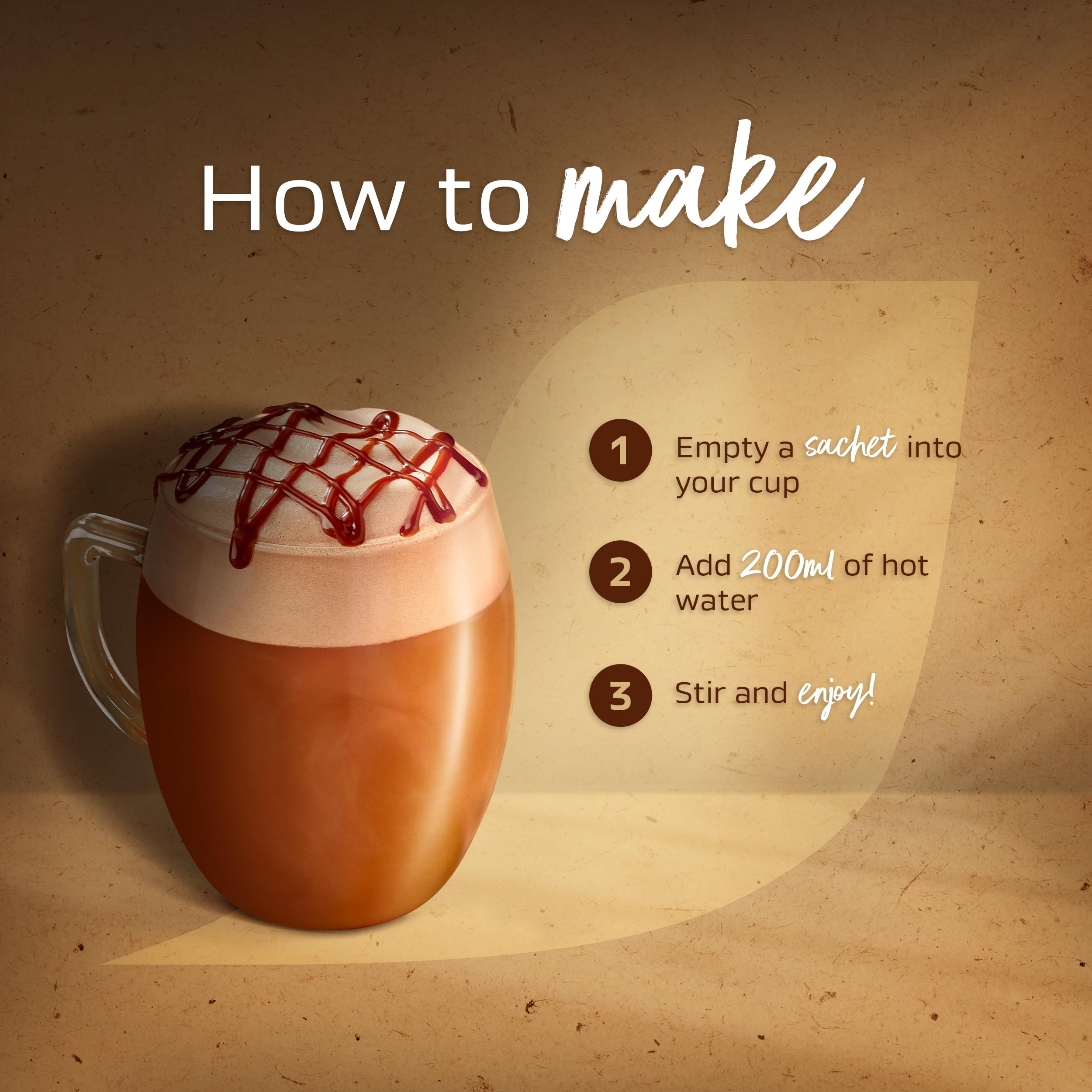 NESCAFÉ Green Triangle Quality Street Mocha 7 x 19g Sachets (133g) Instant Coffee Drink