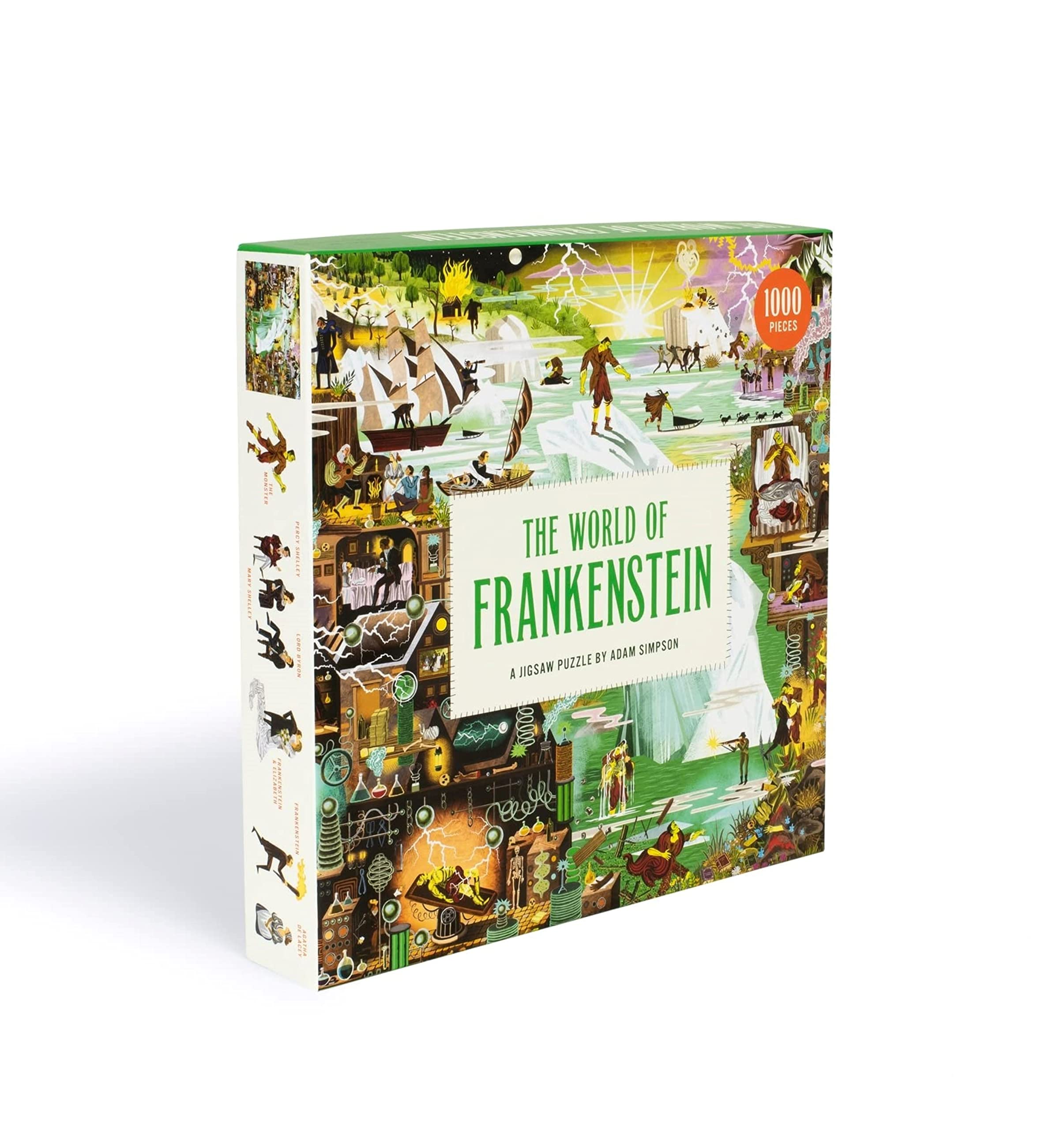 The World of Frankenstein Jigsaw Puzzle - 1000 Piece Gothic Horror Puzzle for Ages 10+