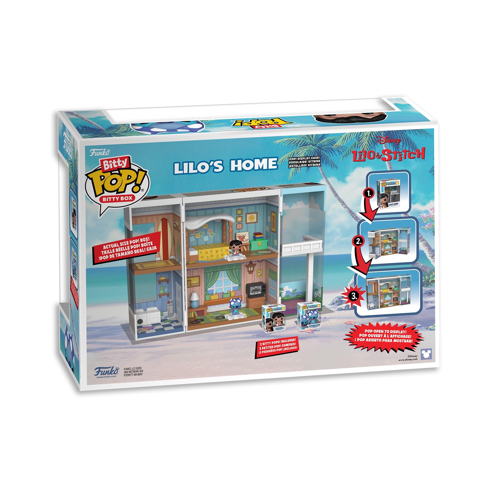 Funko Bitty Pop! Bitty Boxes: Lilo & Stitch - Lilo's Home Playset with 2 Bitty Figures 7