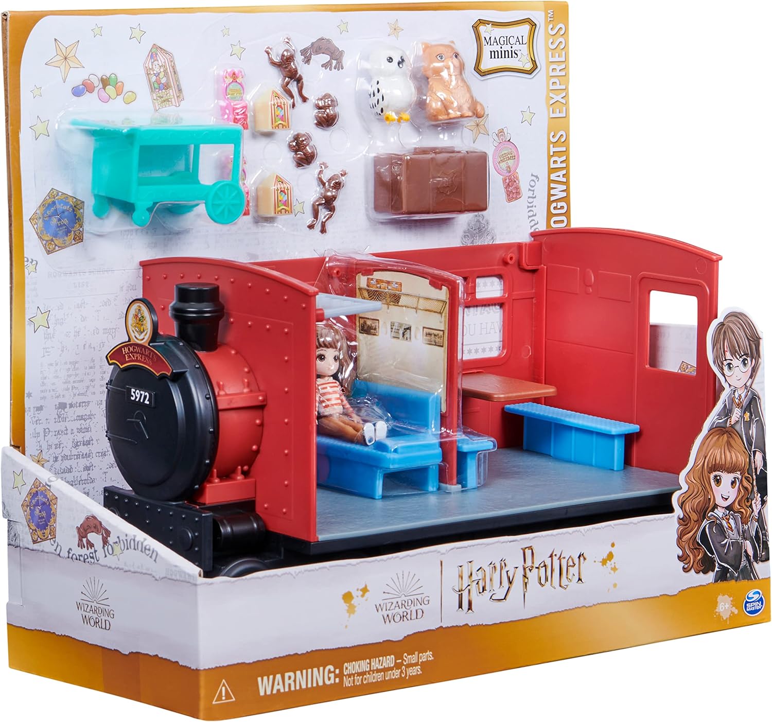 Wizarding World Harry Potter Magical Minis Hogwarts Express Train Toy Playset - 15-Piece Set with Harry, Hermione, and Accessories 5