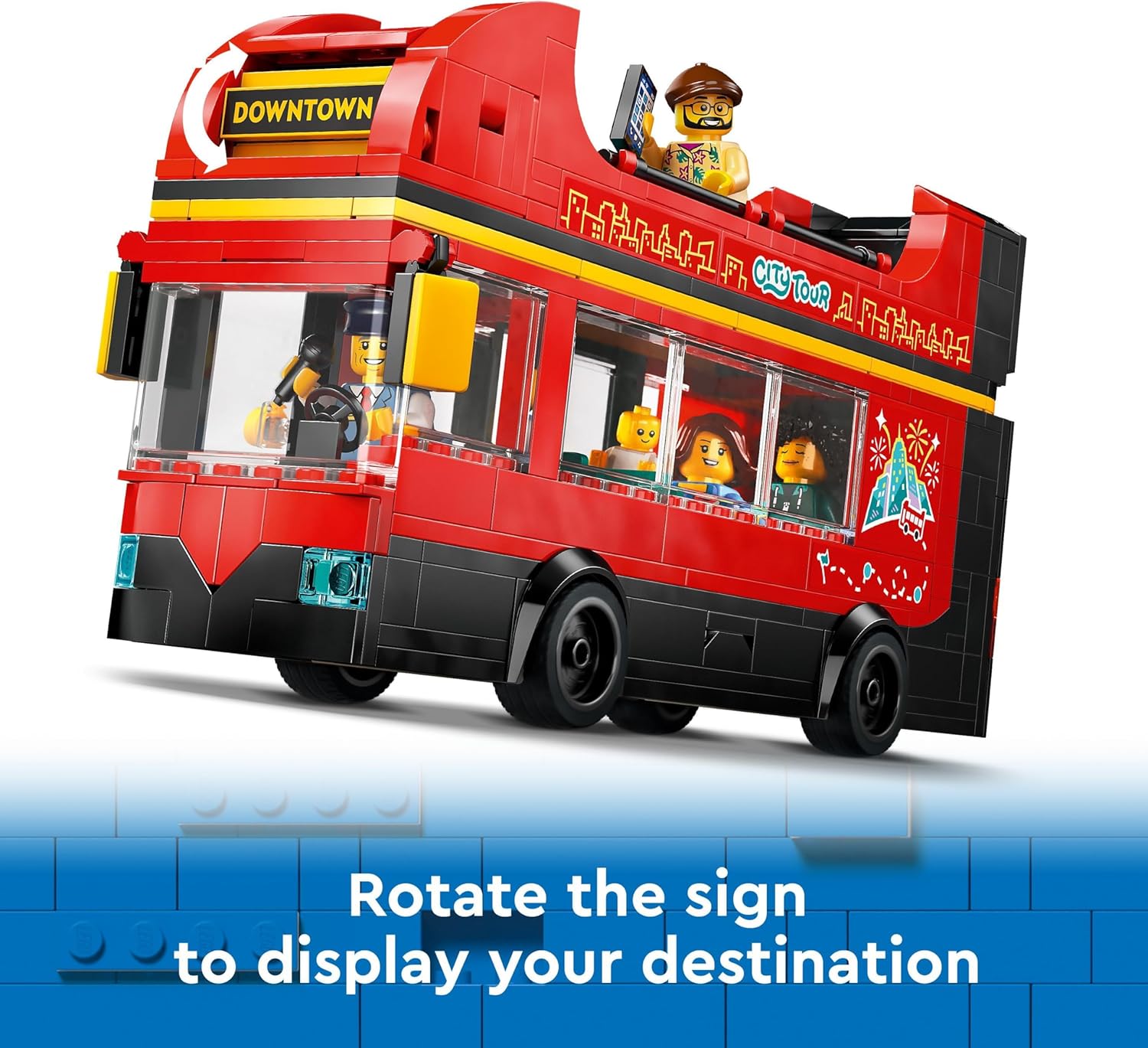 LEGO City Red Double-Decker Sightseeing Bus - Building Set for Ages 7+ 3