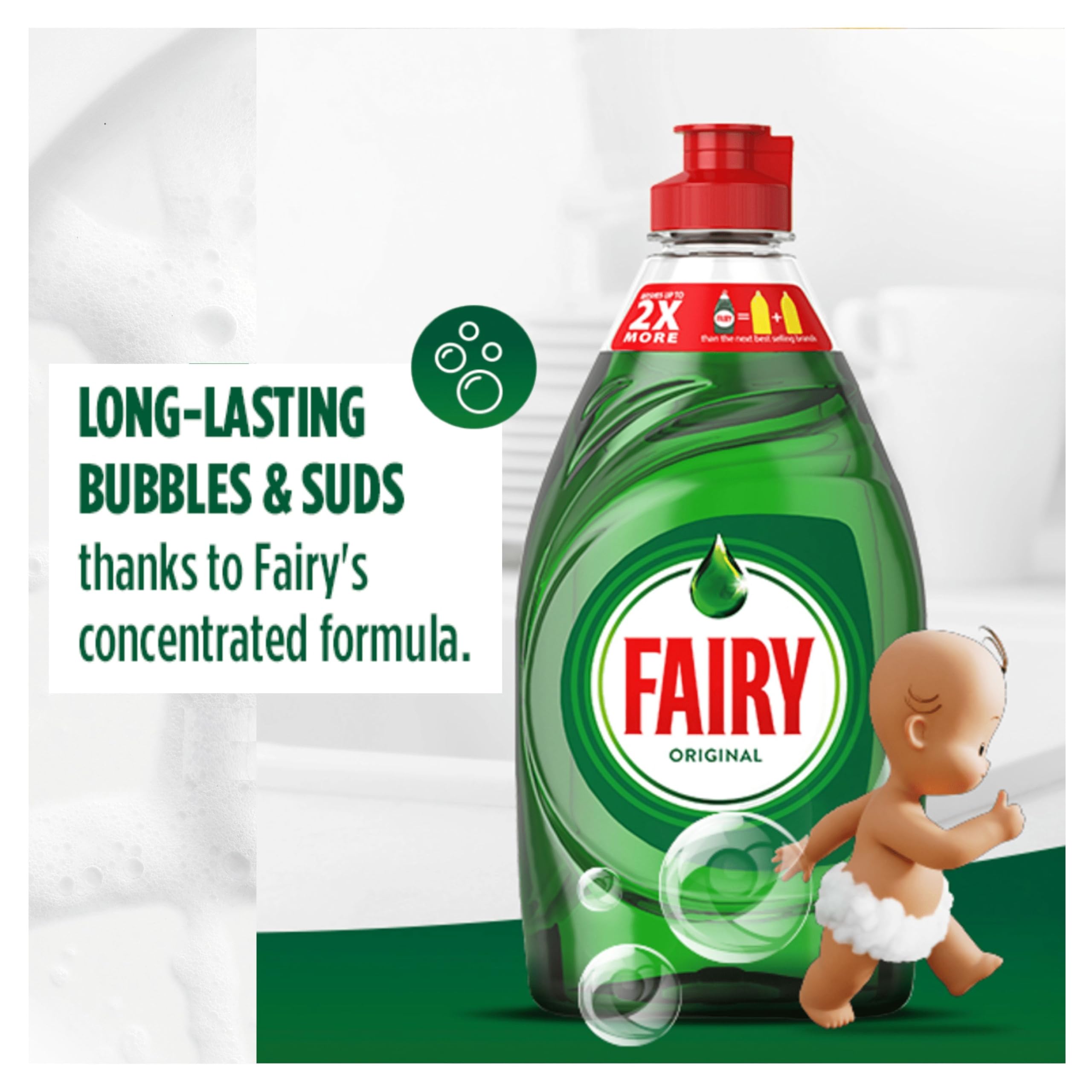 Fairy - Original Washing Up Liquid with LiftAction 1450ML 6