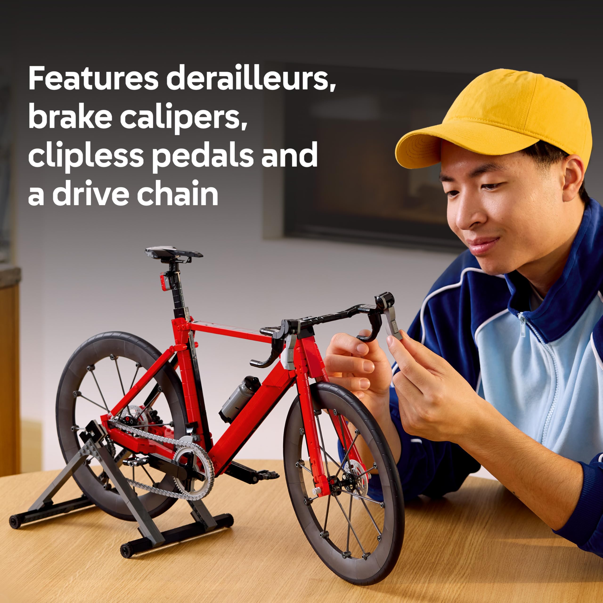 LEGO Icons Road Bike Model Kit for Adults | Functional Mechanics | Ages 18+ 3