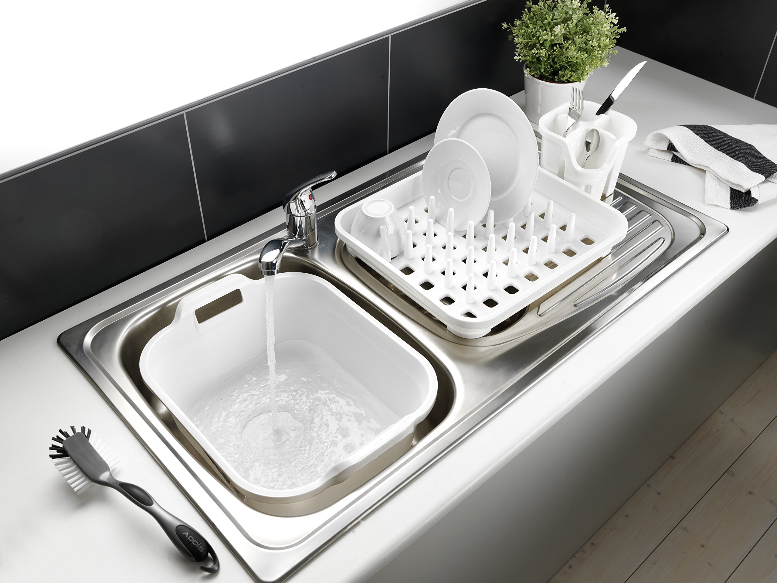 Addis - Rectangular Washing Up Bowl with Handles 5