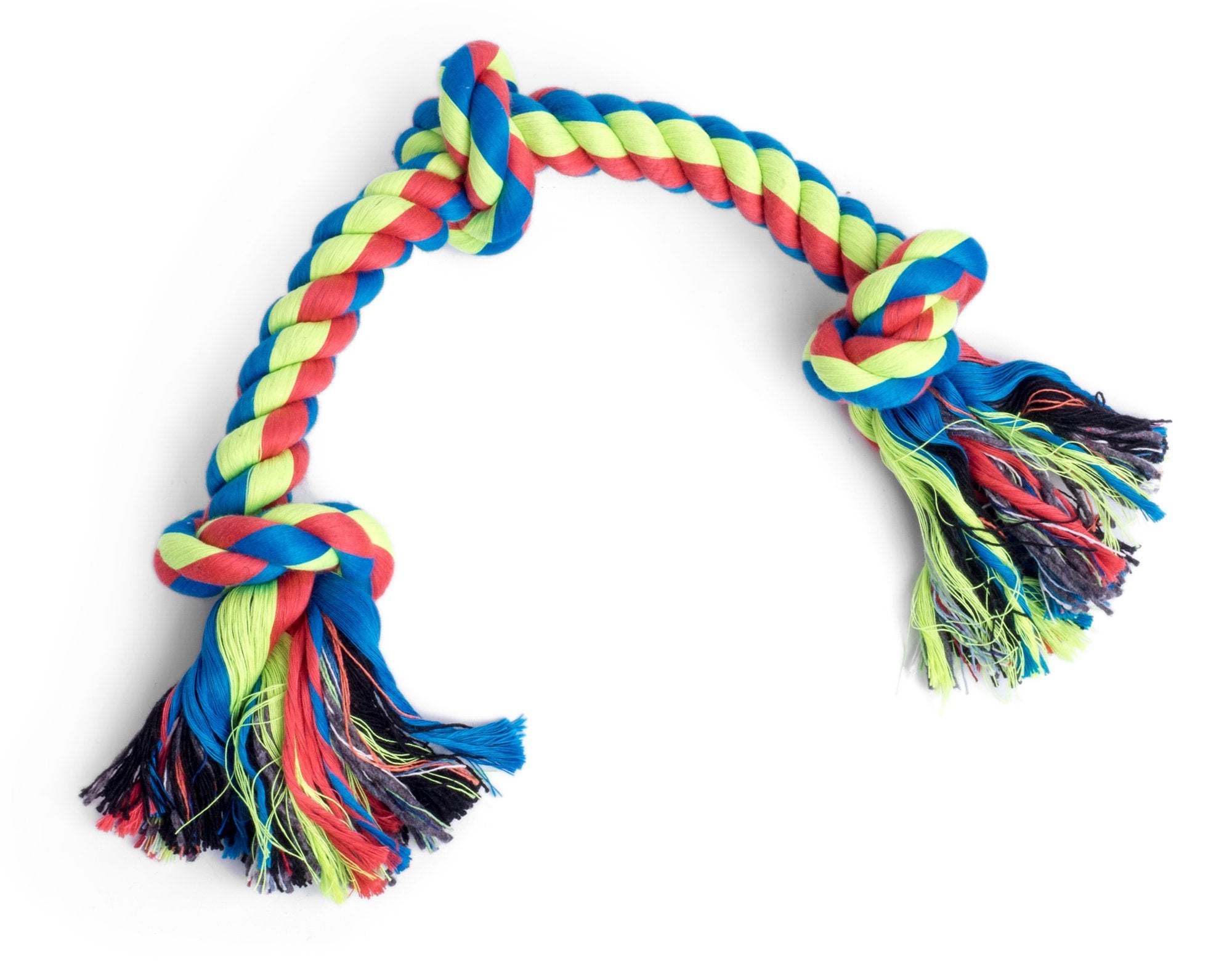 Petface Triple Knot Rope Dog Toy - Small Size | Chew Resistant | Promotes Dental Health