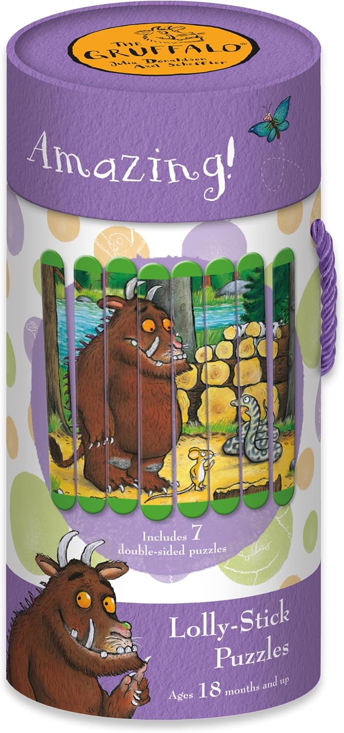 Robert Frederick Gruffalo Lolly Stick Puzzle - 10-Piece Educational Puzzle Set for Toddlers