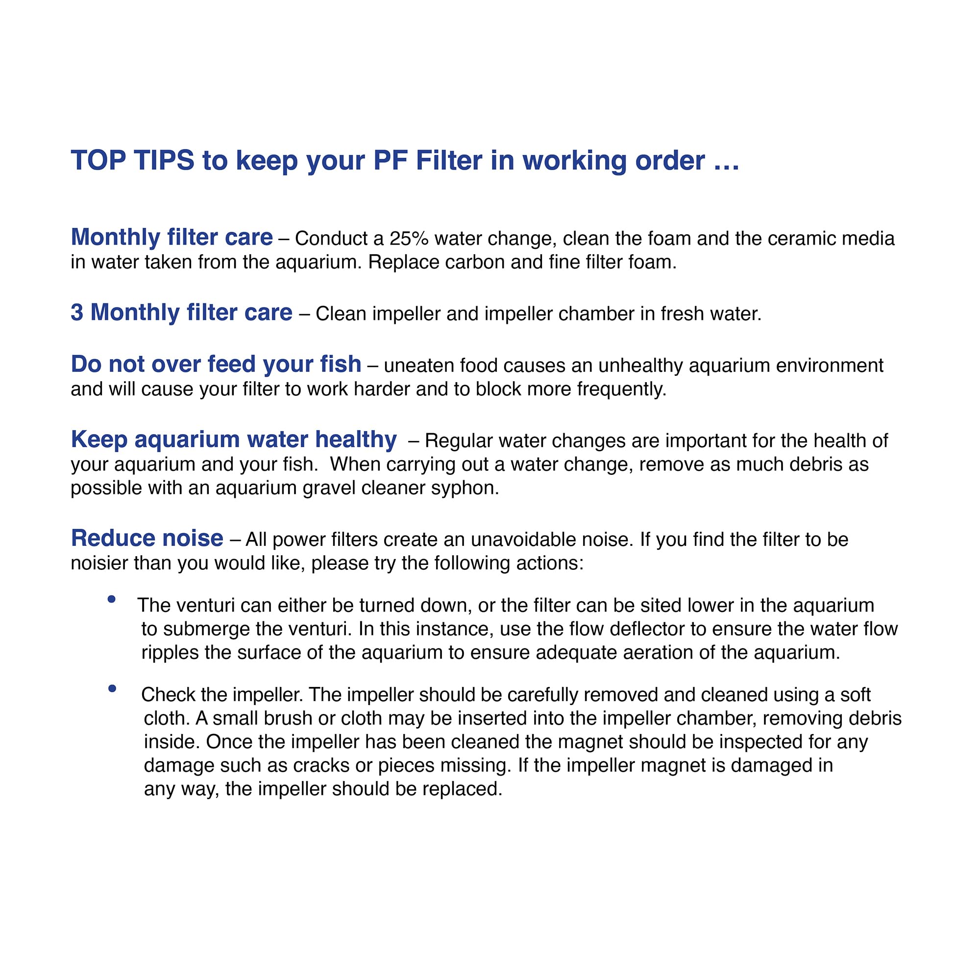 Interpet PF3 Internal Power Filter - Four Stage Filtration | Up to 126 Litres 5