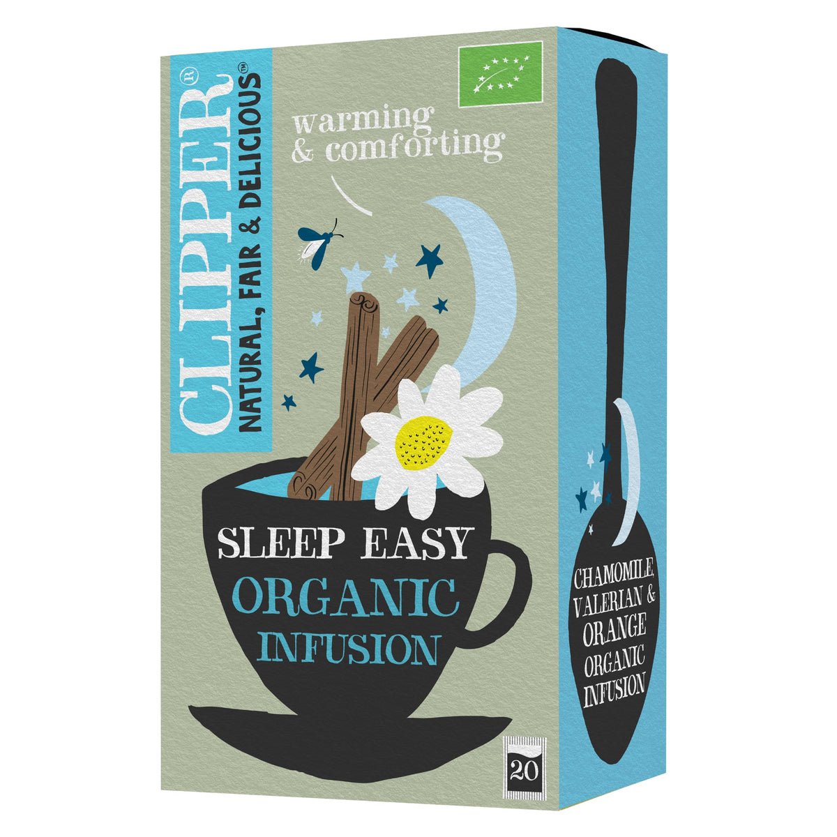Clipper Organic Sleep Easy Herbal Tea Teabags - 120 Teabags (6 x 20)