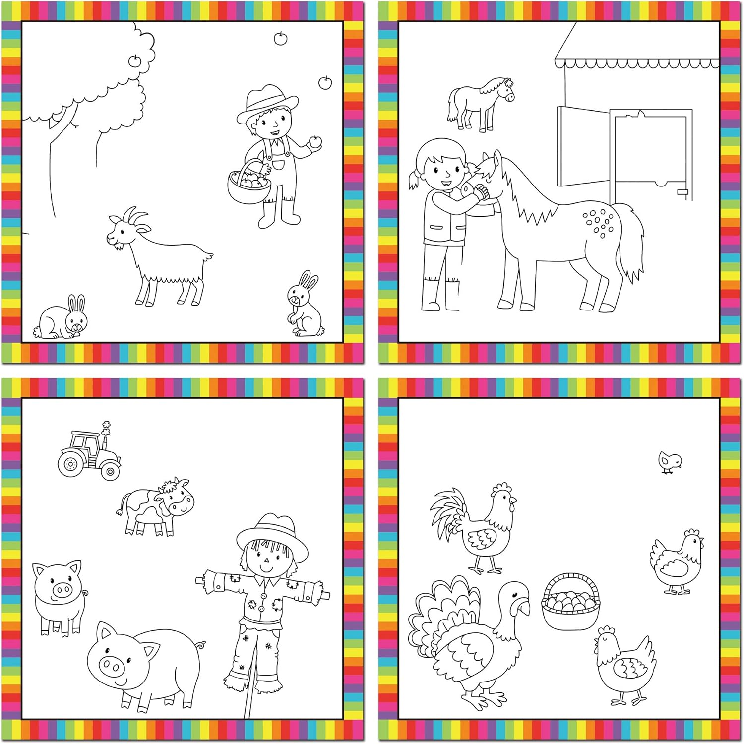 Galt Toys First Water Magic - Baby Farm Animals Reusable Water Colouring Book for Toddlers 18M+ 4