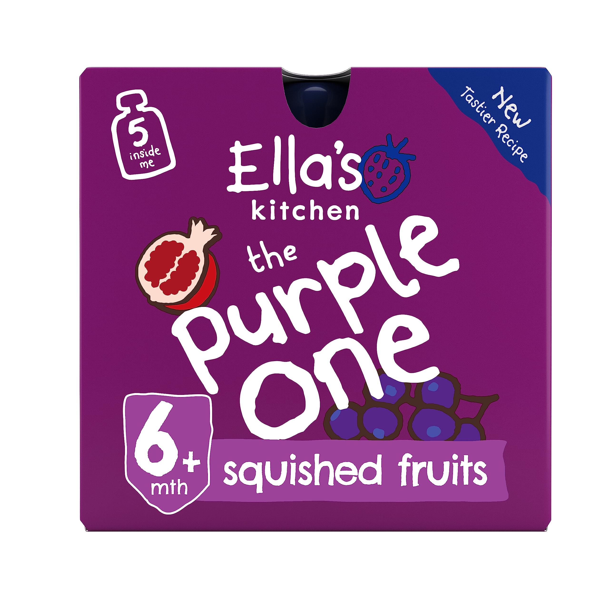 Ella's Kitchen - The Purple One Fruit Smoothie 5 x 90g