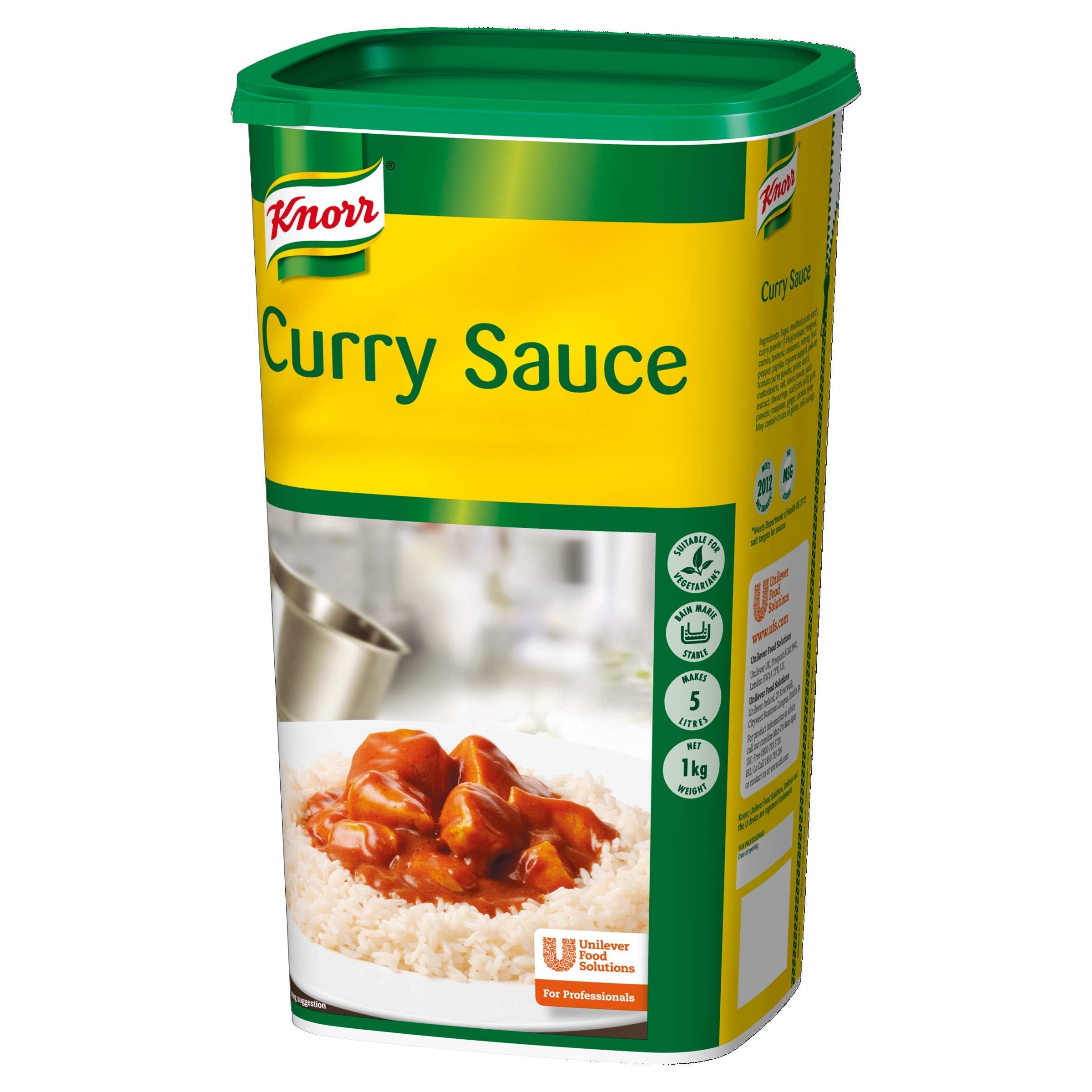 Knorr Currysaucenmischung, 1 kg – ergibt 5 l, vegetarisch, ohne Zusatz von MSG