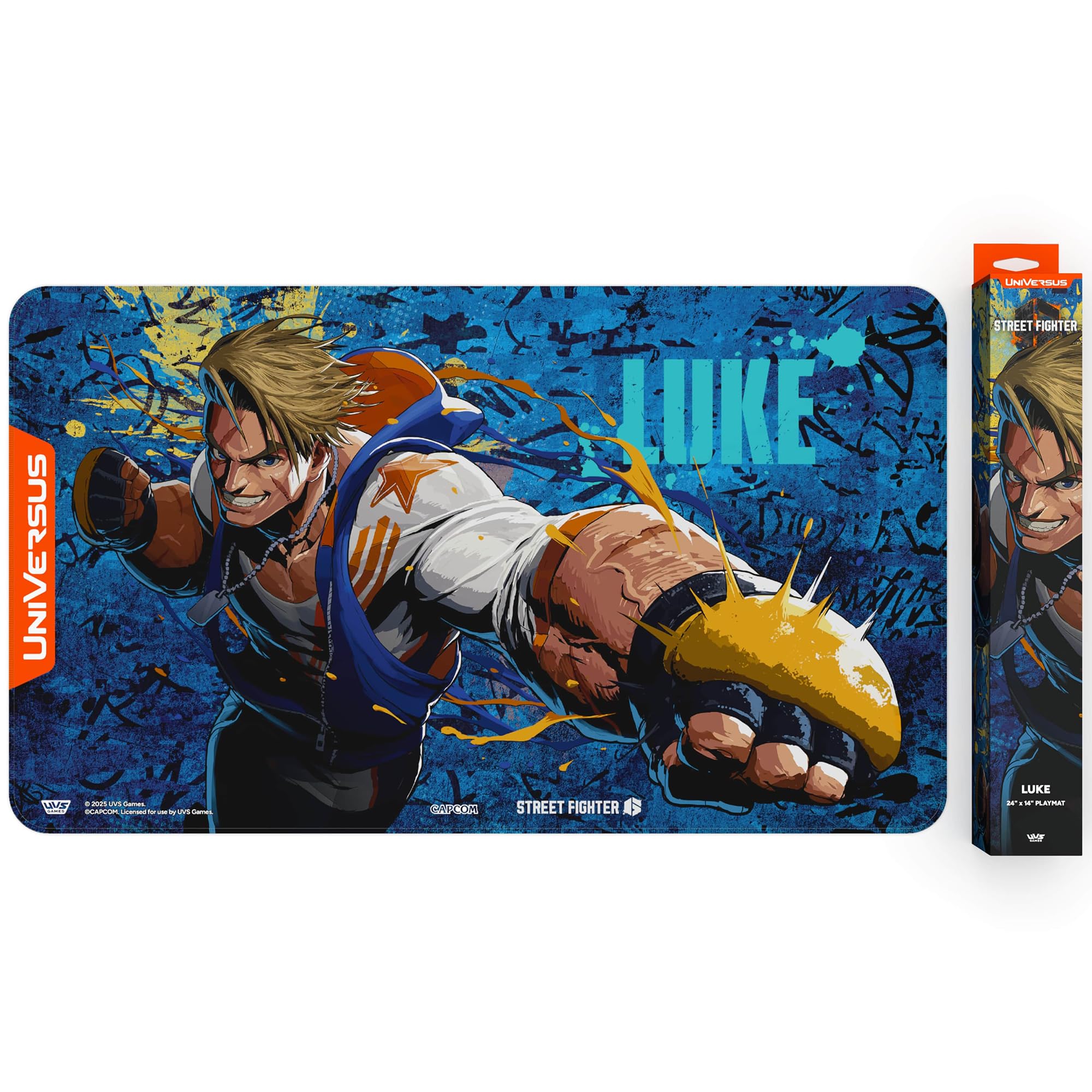 UniVersus Street Fighter 6 Challenger Series Playmat - Luke - 24 x 14 Inches