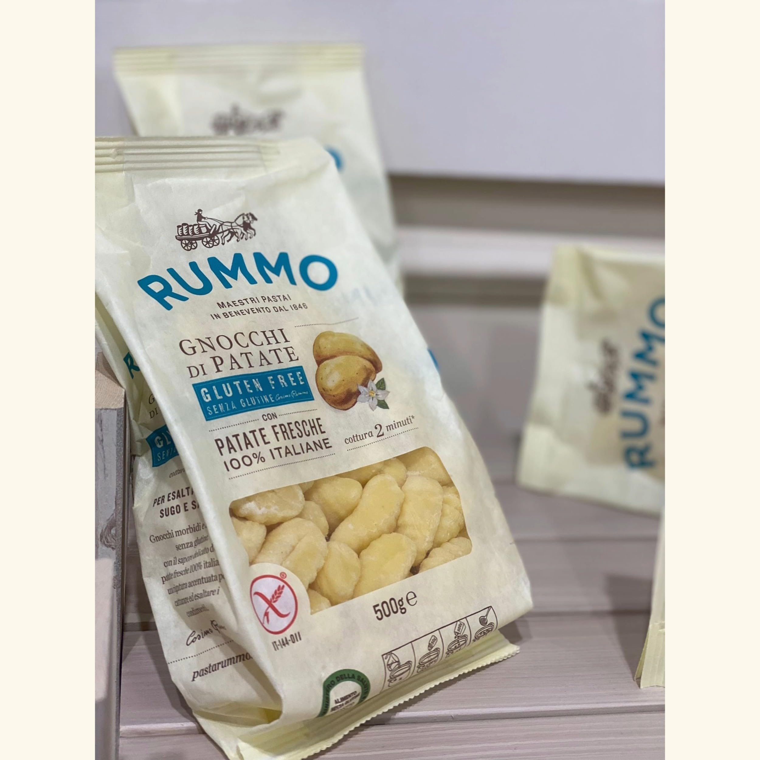 Rummo Gnocchi, Gluten Free Pasta No.117 - Authentic Italian Potato Pillows