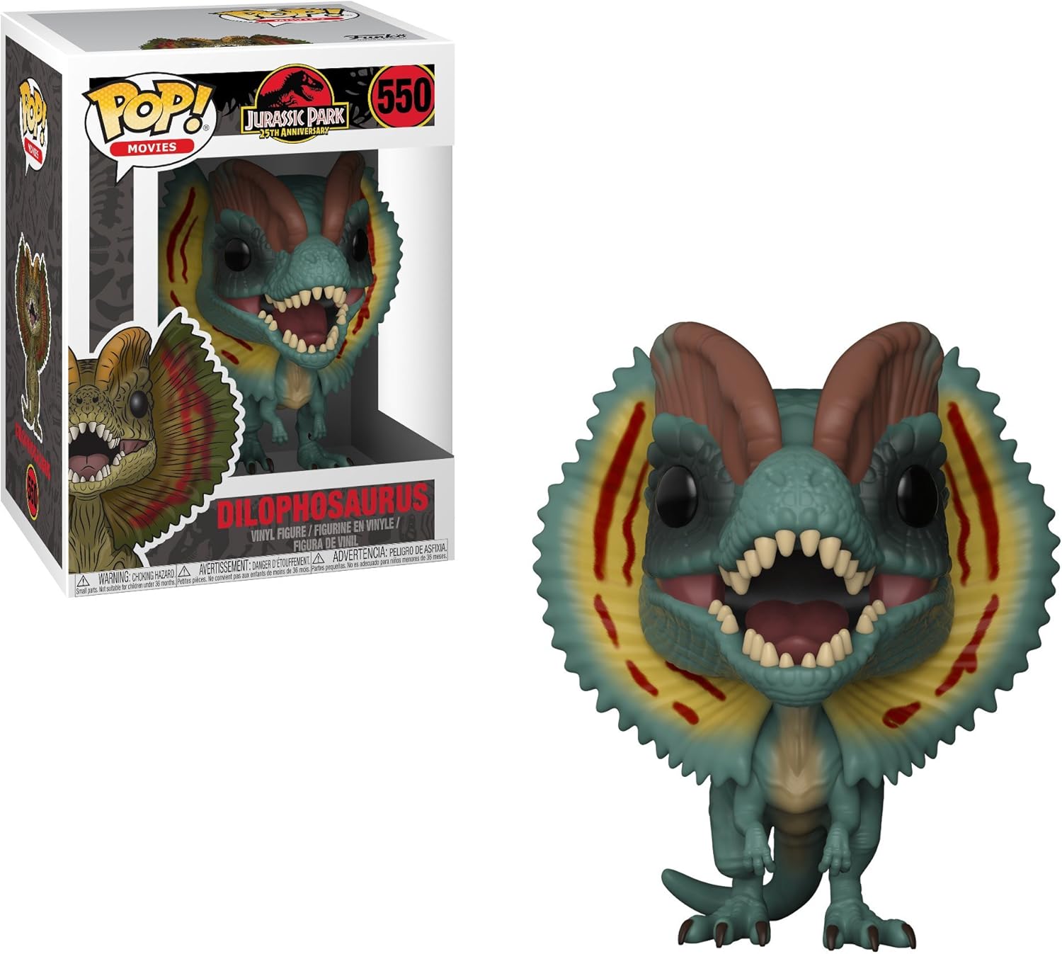 Funko Pop! Jurassic Park - Dilophosaurus Vinyl Figure (26736) with Chase Variant 3