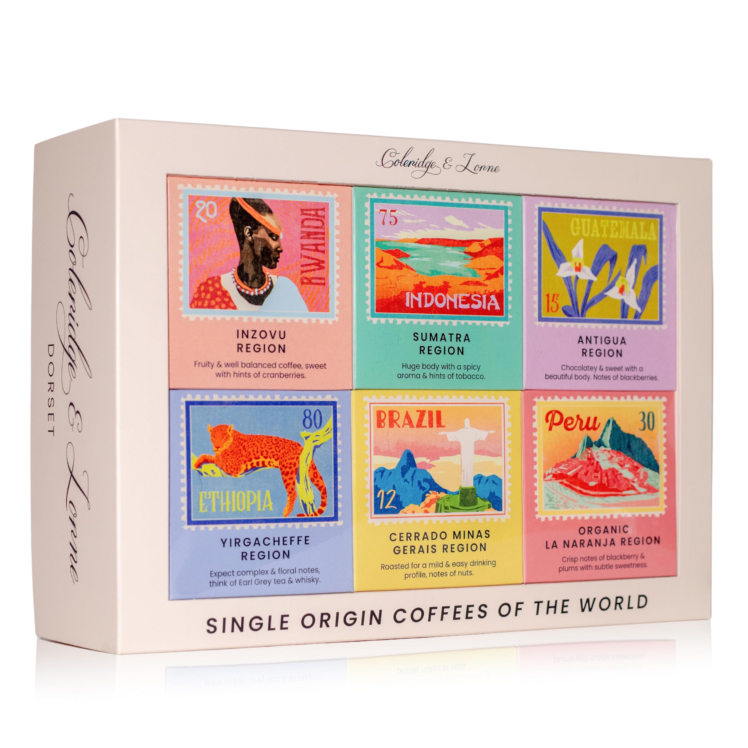 Coleridge & Lorne Single Origin Coffee gift set - 6 ground coffees from around t 8