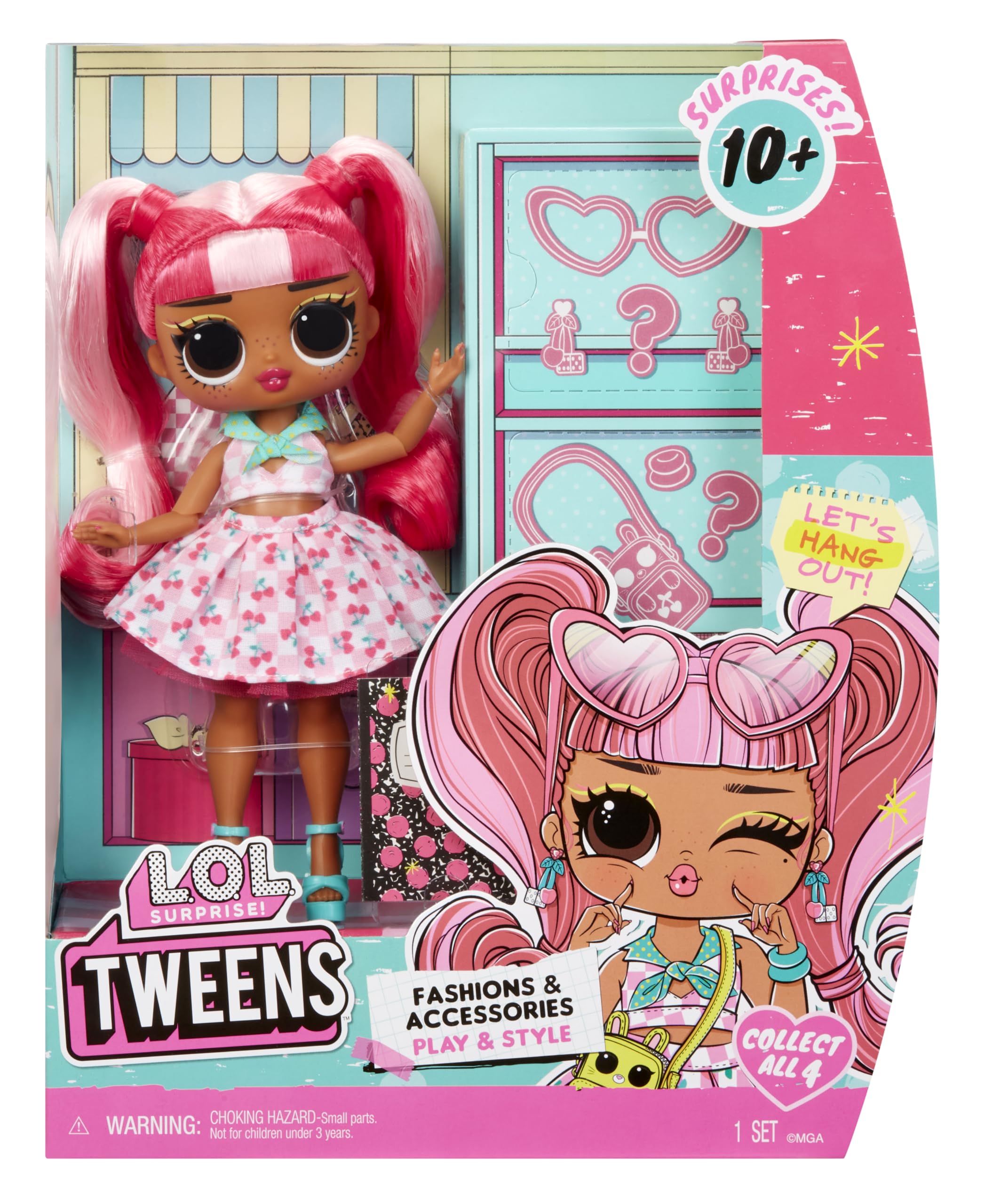 L.O.L. Surprise! Tweens Core Doll - Cherry B.B. - Articulated Fashion Doll with Outfit, Accessories & Journal - 4 to Collect 4