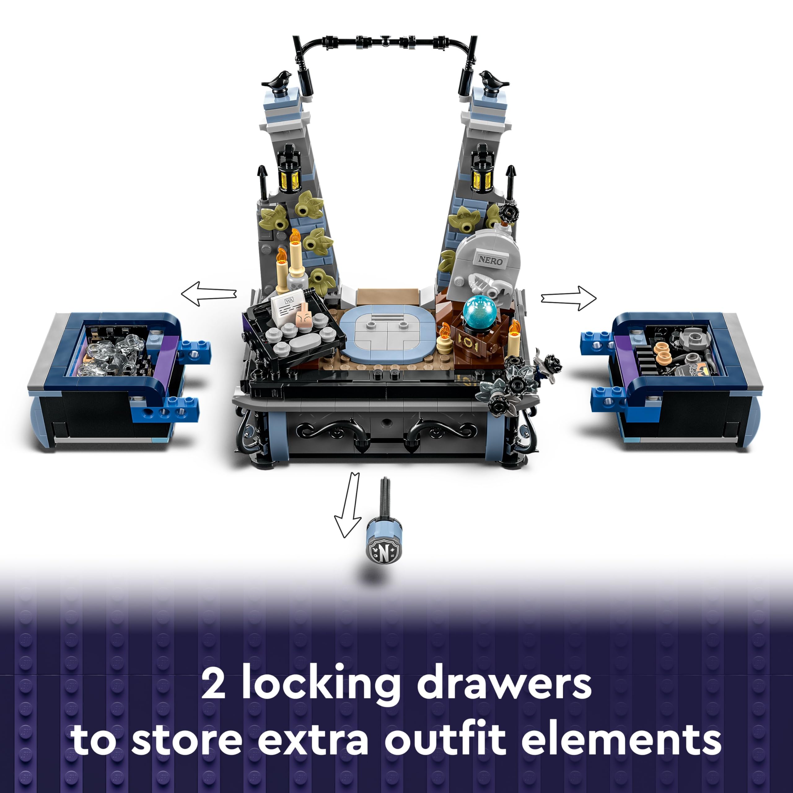 LEGO Wednesday Addams Figure Set - Posable Collectible Building Toy for Kids 10+ 3