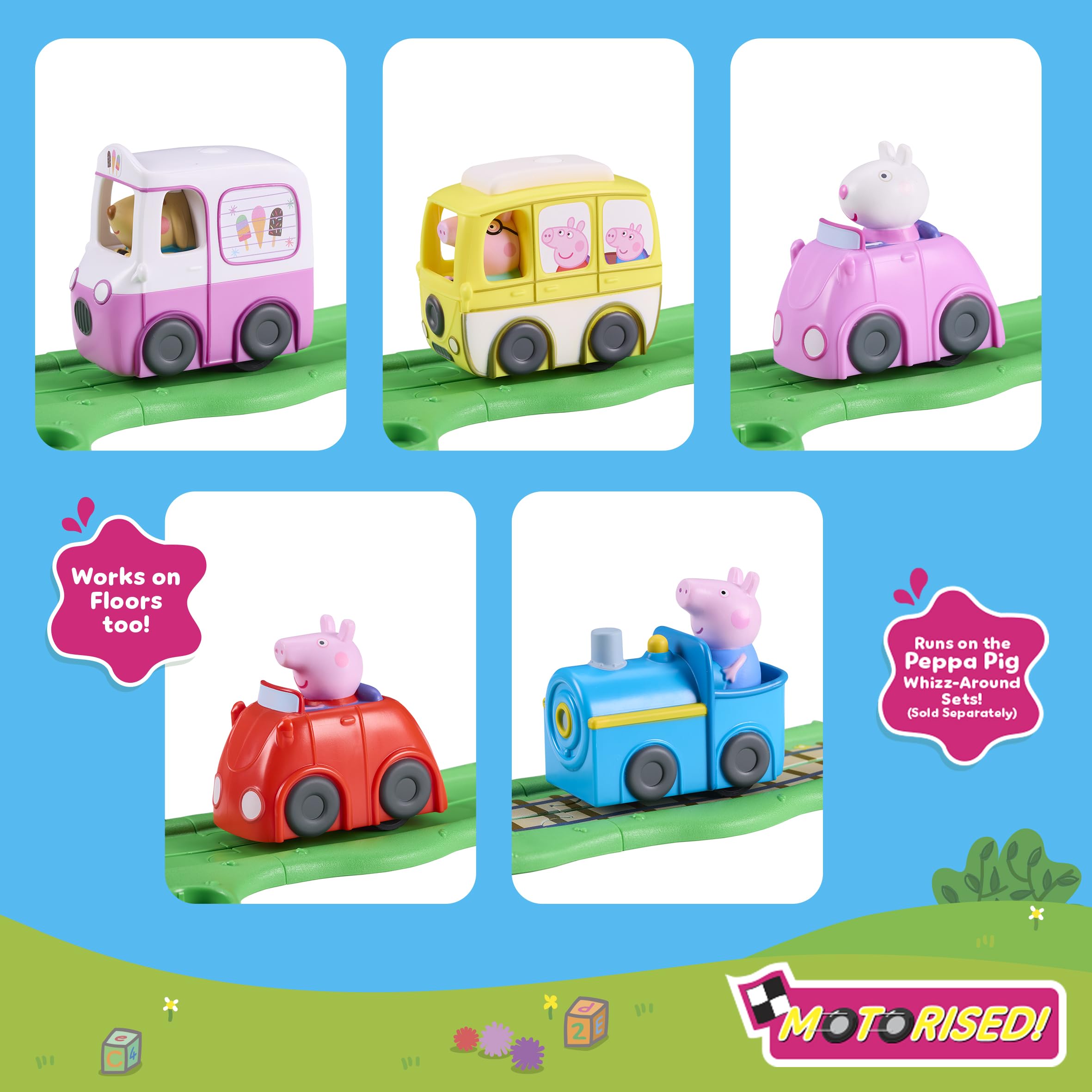 Peppa Pig Whizz Around Little Blue Train - Motorised Vehicle for Toddlers 2+ 7