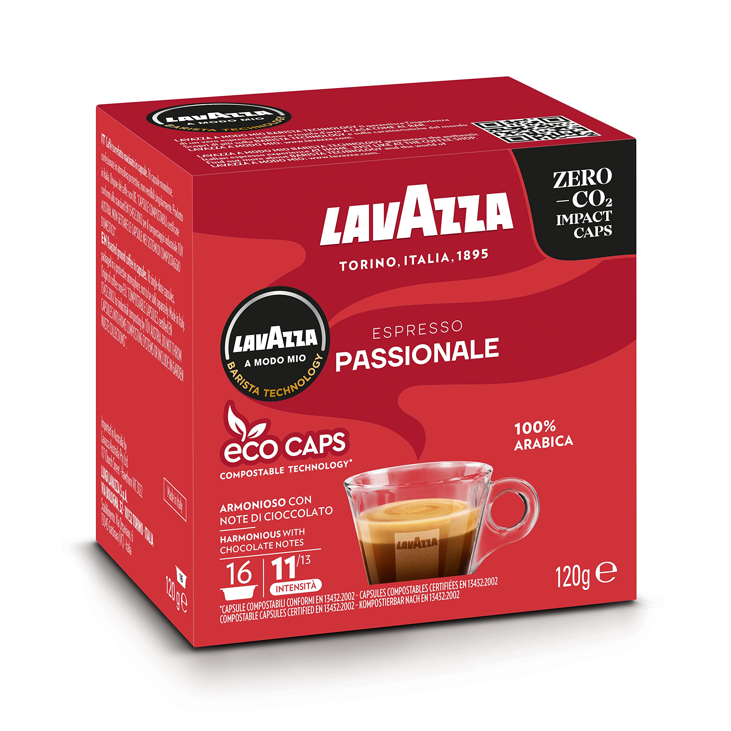 Lavazza A Modo Mio Espresso Passionale - 100% Arabica Coffee Capsules for Nespresso Original Machines 6
