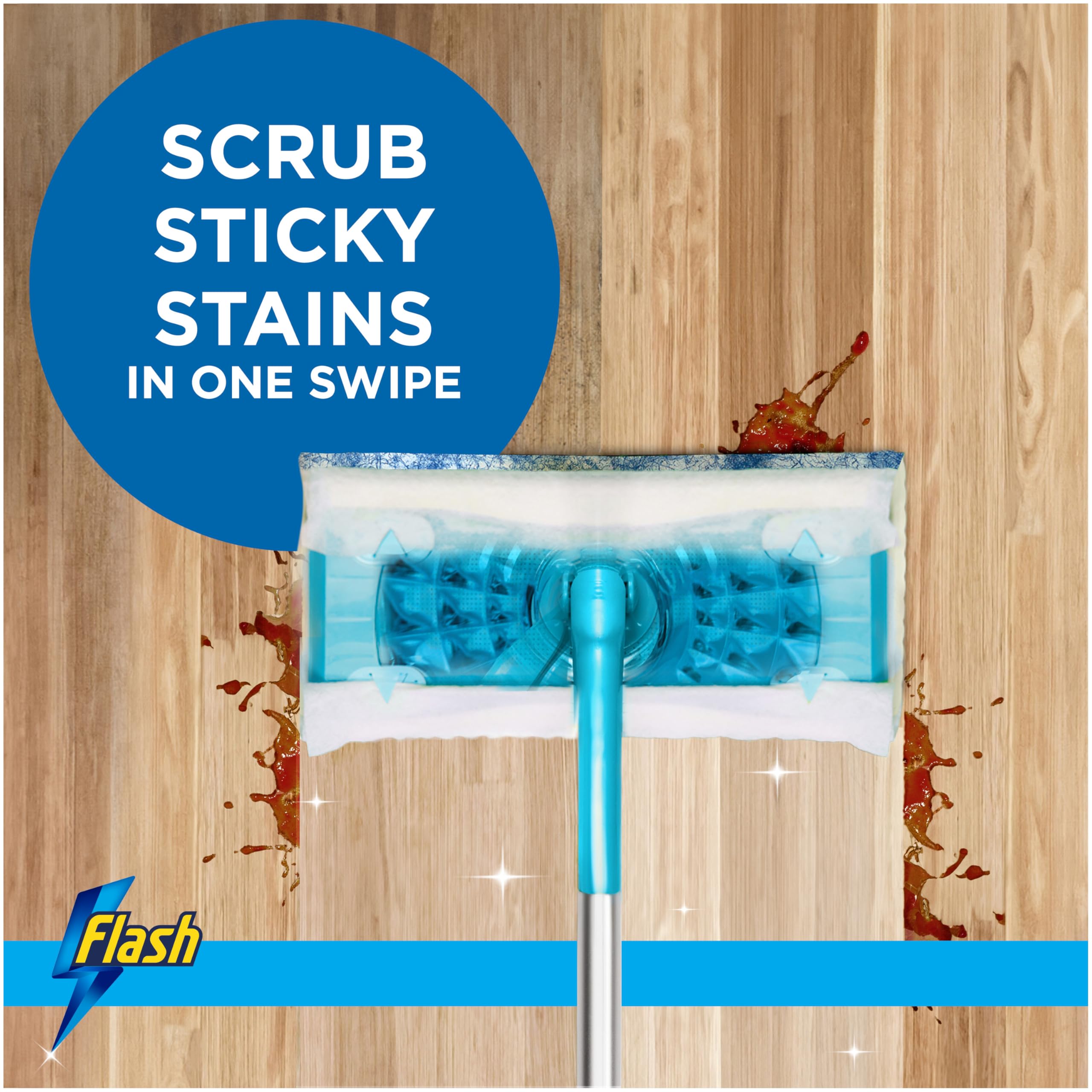 Flash - Speedmop Wet Mop Floor Cleaner Starter Kit with Scrubbing Action