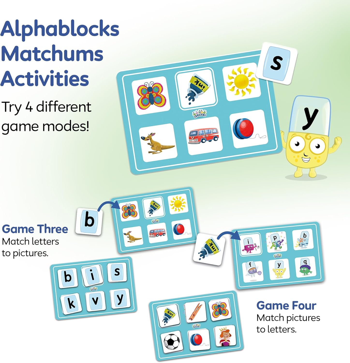 Alphablocks Matchums Learning Game - Match Letter and Picture Cards for Early Literacy 4