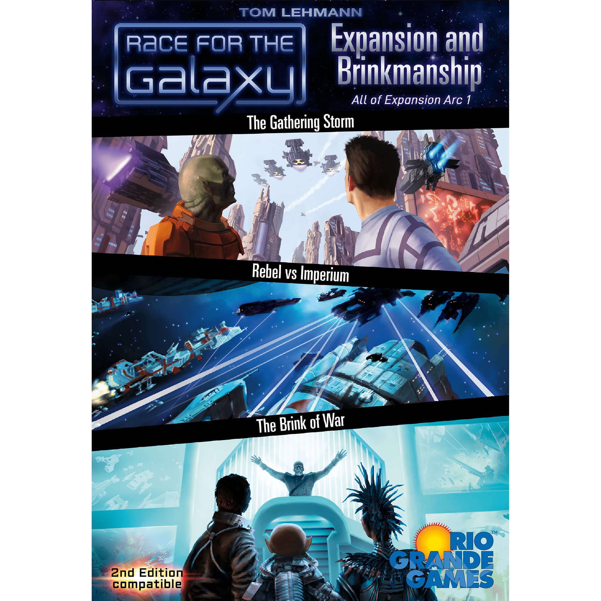 Rio Grande Games Race for the Galaxy Expansion and Brinkmanship The Combined 1st Arc 3