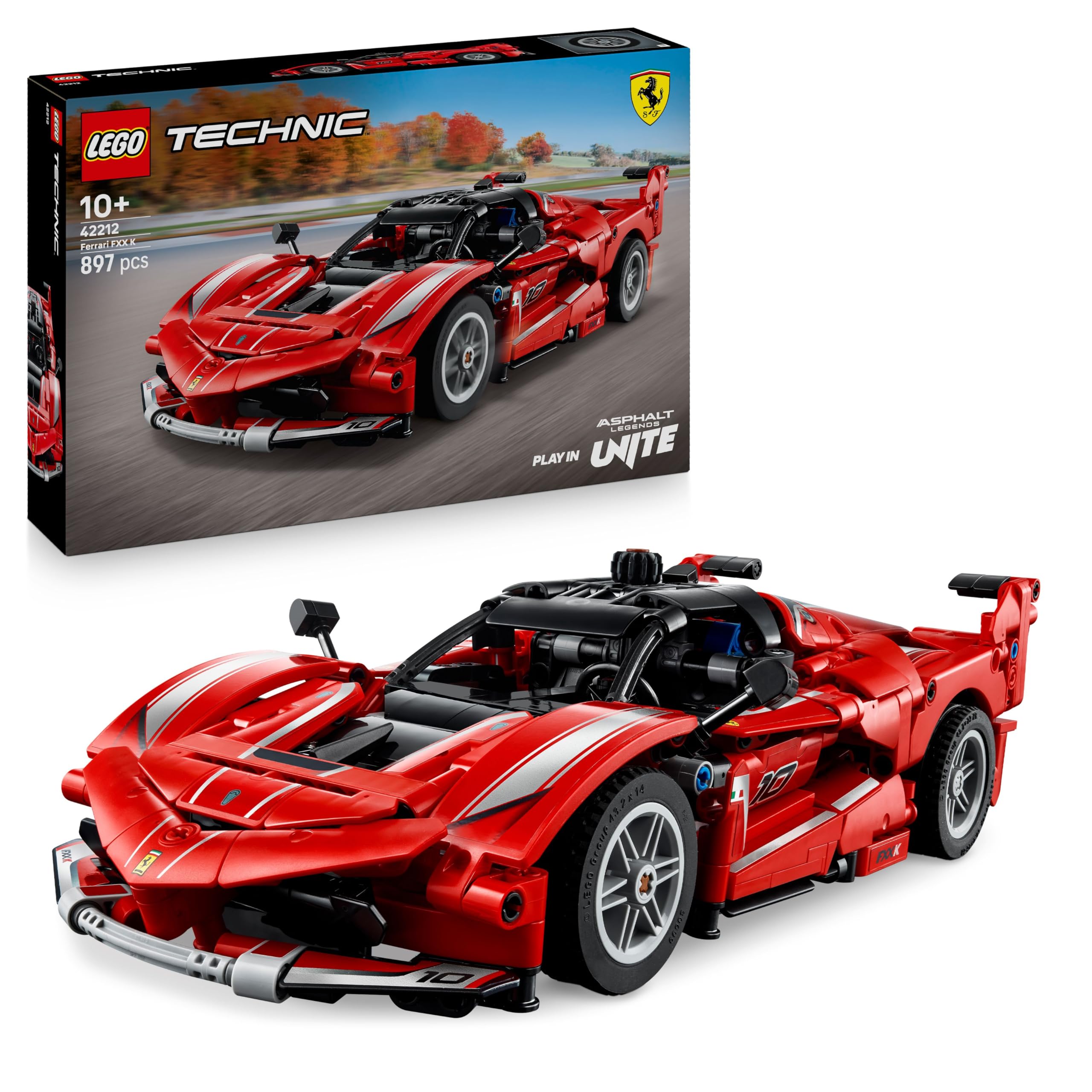 LEGO Technic Ferrari FXX K Buildable Model Car - Realistic Toy with Moving Pistons, Ages 10+