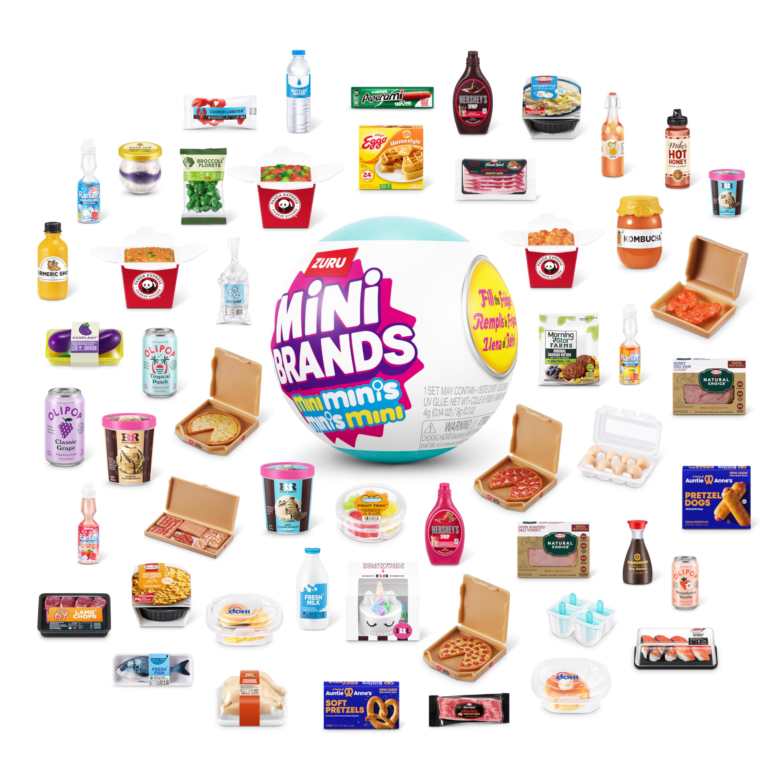 Mini Brands Fill The Fridge Series 2 PACK by ZURU - Collectible Miniature Food Toys for Kids 8+ 5