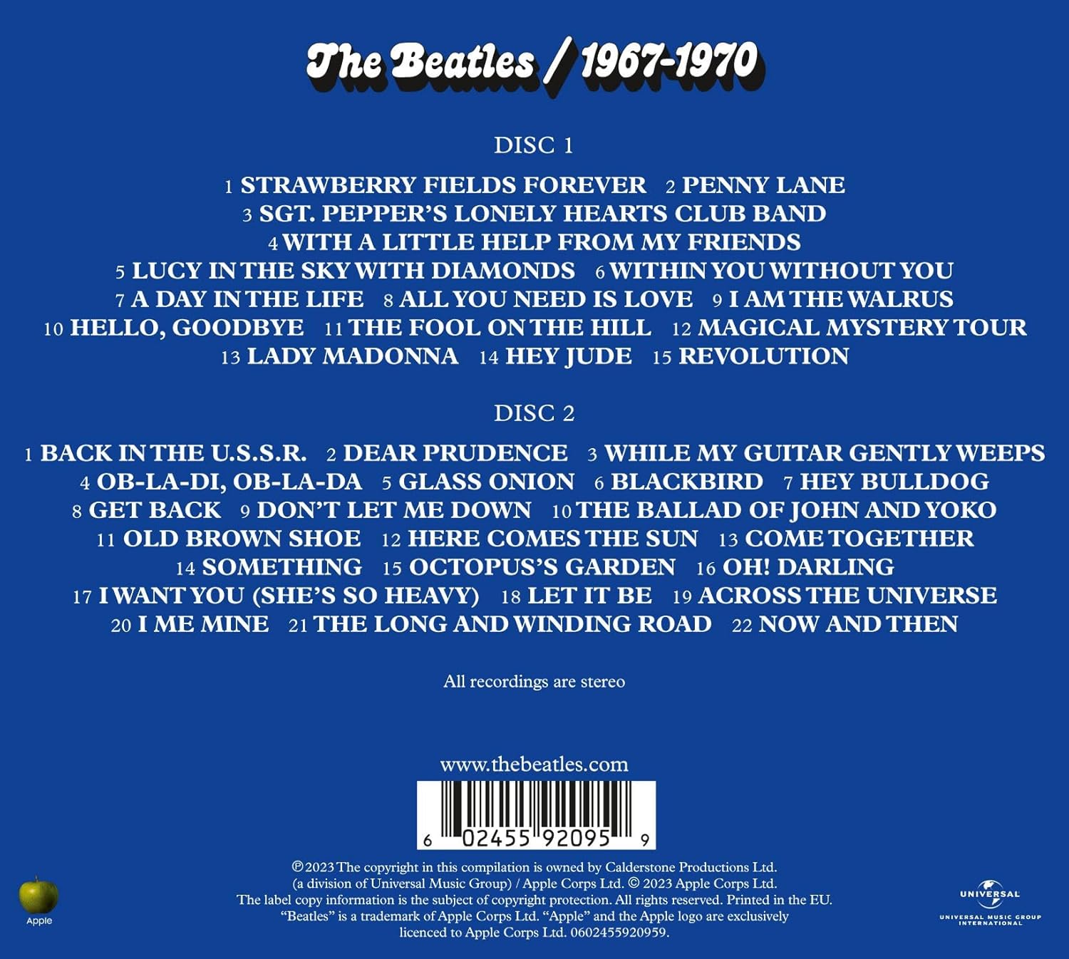 The Beatles - 1967 – 1970 (2CD Audio CD) 3