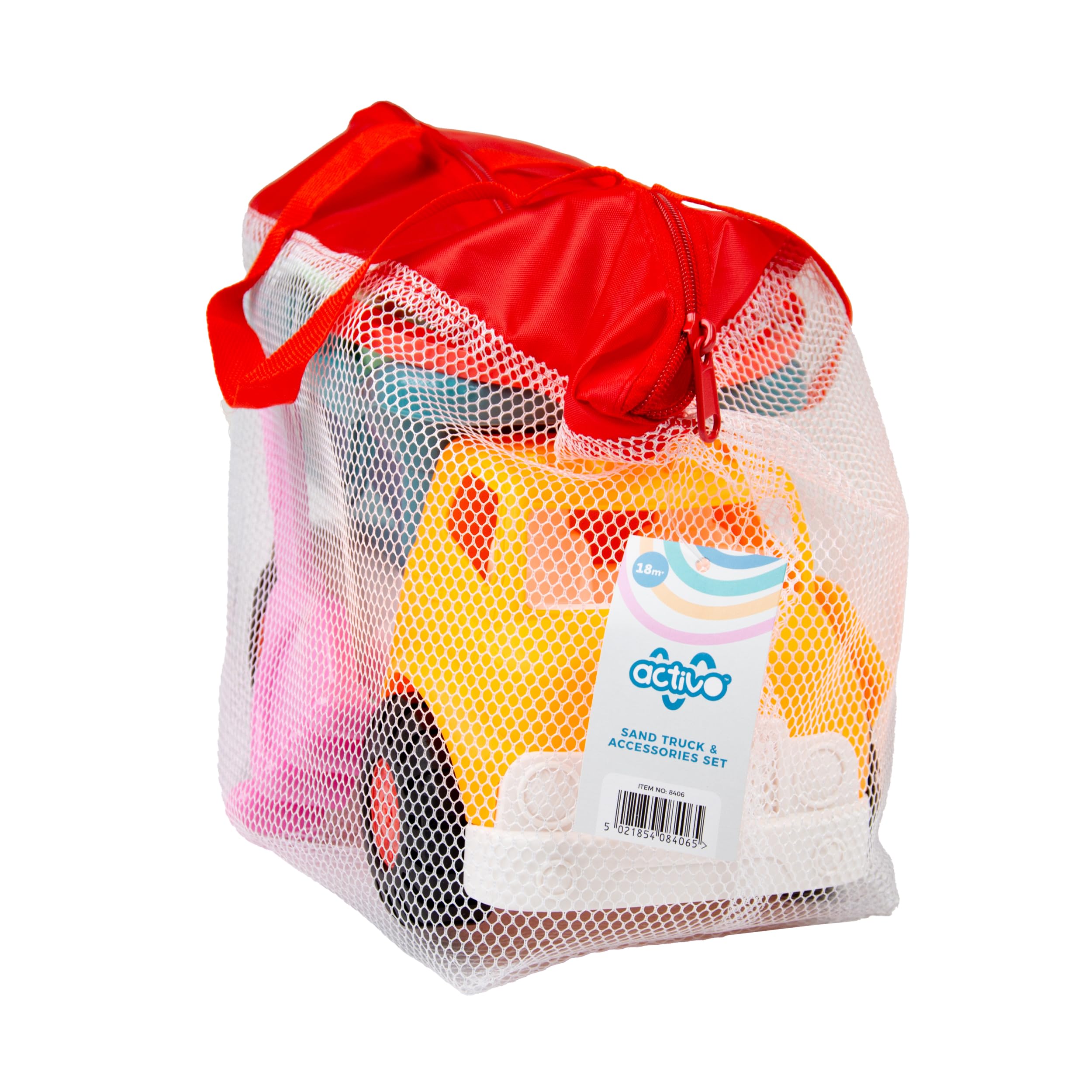 Activo Sand Truck & Accessories Set - 11-Piece Outdoor Playset for Toddlers 18 Months+ 5