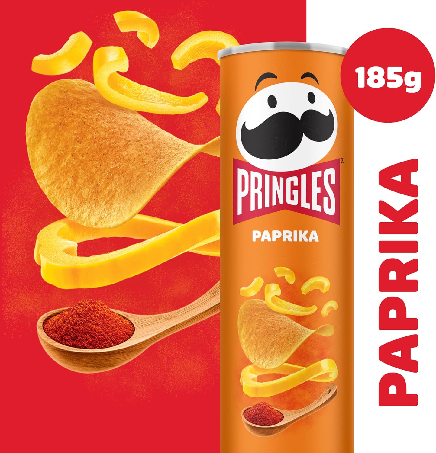 Pringles Paprika Chips 185g 4