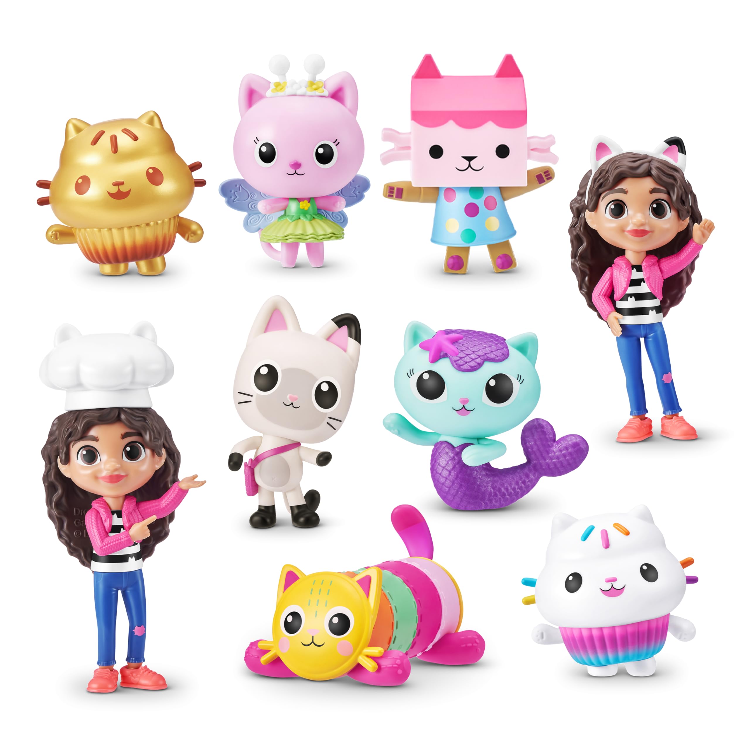 5 SURPRISE Gabby's Dollhouse by ZURU - Collectible Mini Figures & Playsets for Kids 6