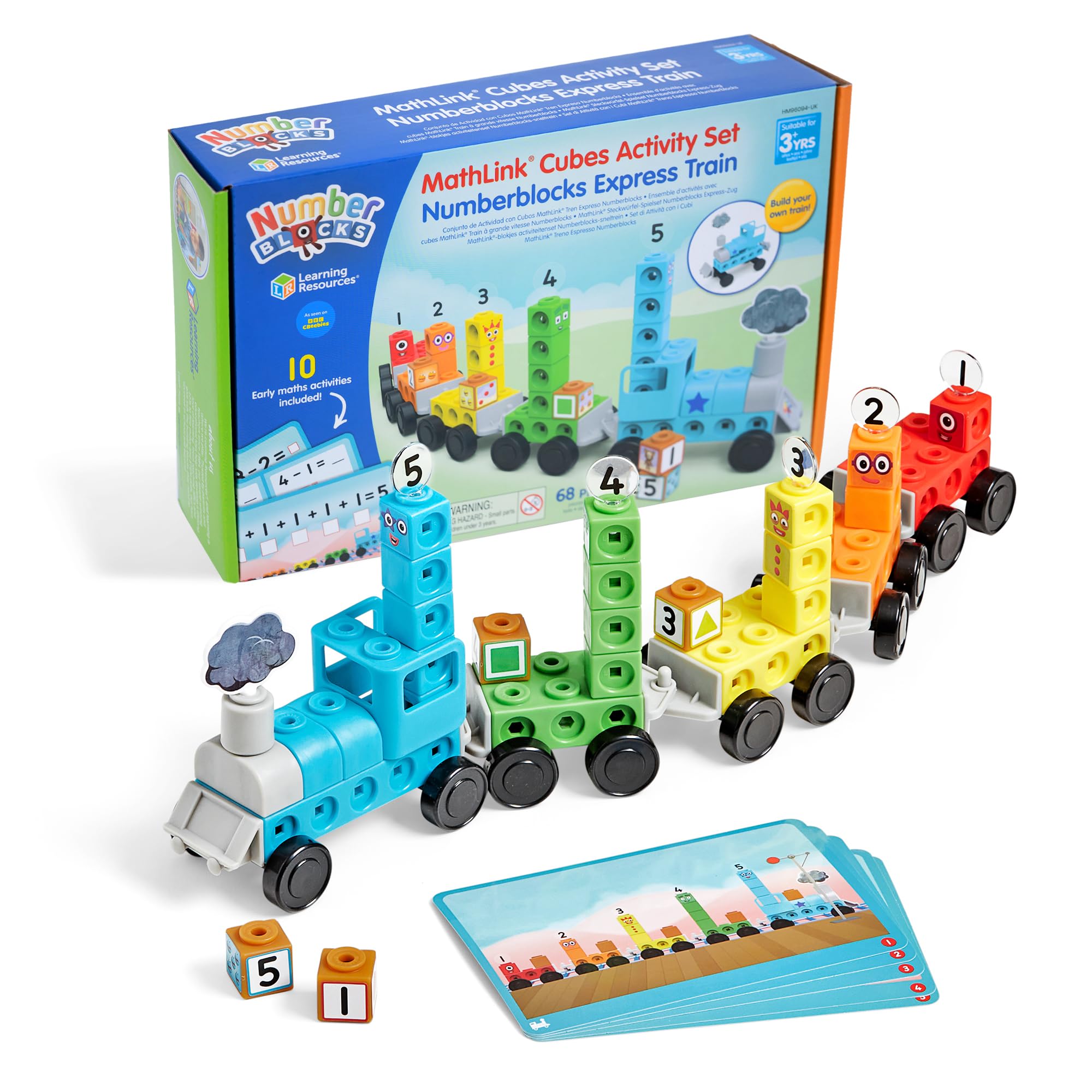 Learning Resources Numberblocks Express Train Activity Set - Ages 3+ | 10 Maths Activities | Multicolor