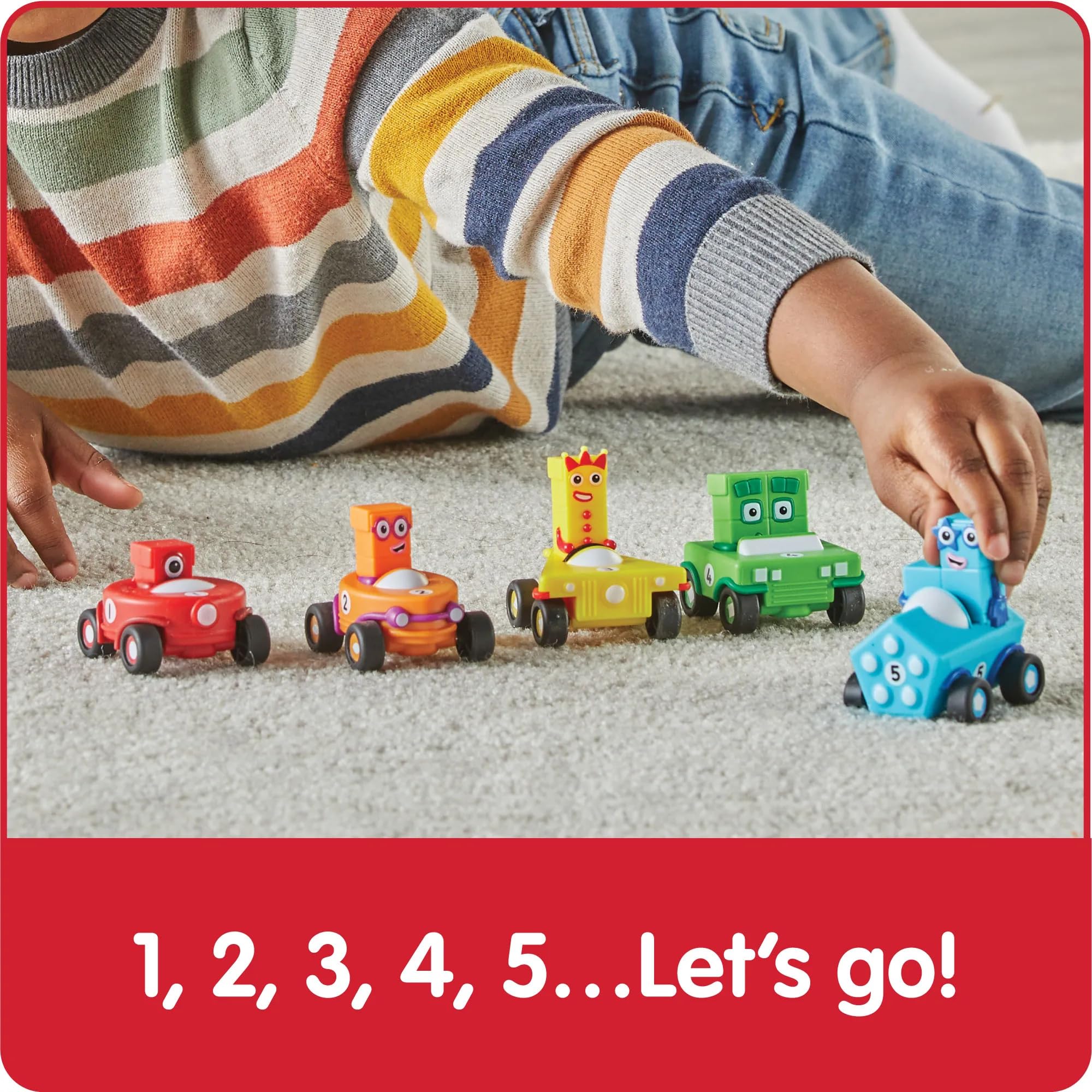 Learning Resources Numberblocks Mini Vehicles Set - 5 Car Pack with Rolling Wheels 15