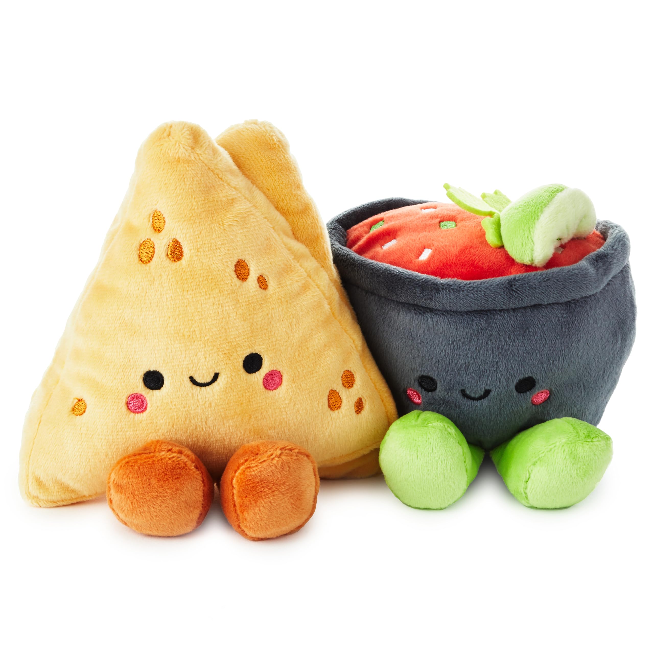 Hallmark Better Together Nacho and Salsa Plush Pair - Magnetic Soft Toy Set