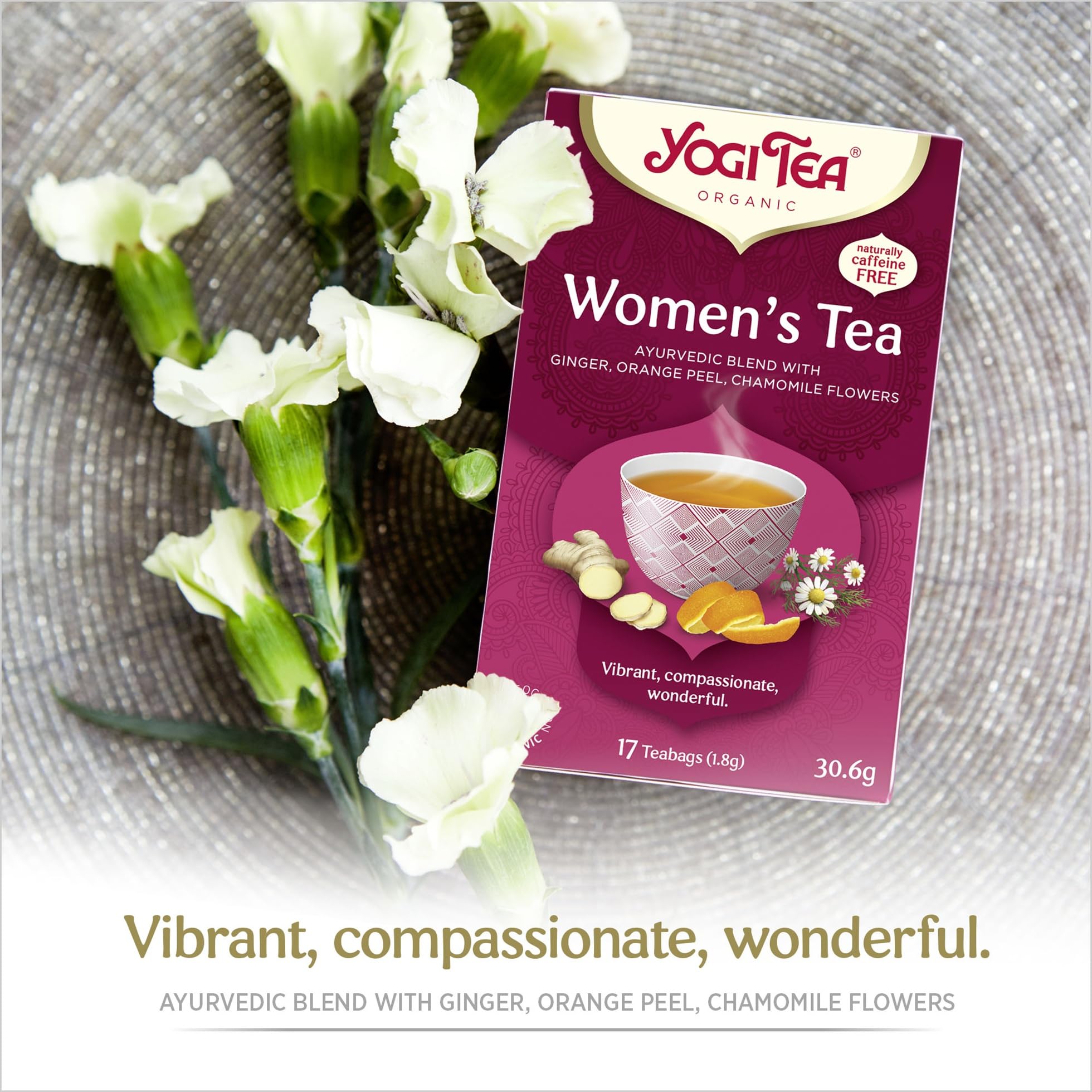 YOGI TEA - Women's Tea Organic Herbal Tea, Caffeine Free, Ginger Orange Peel Chamomile Blend, 102 Tea Bags (6 Packs) 8