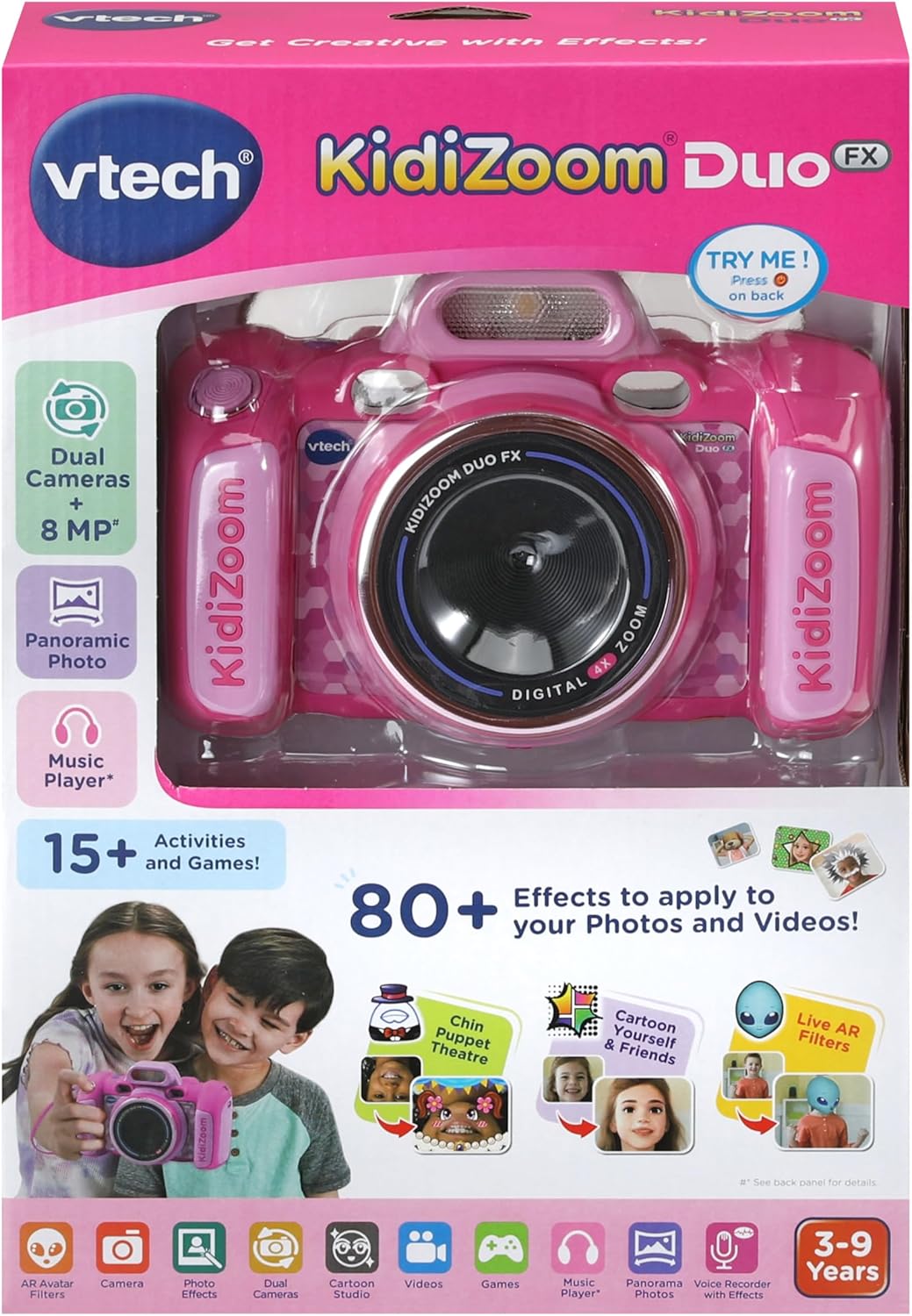 VTech KidiZoom Duo FX - Kids Camera with 8MP Dual Cameras & AR Effects 5