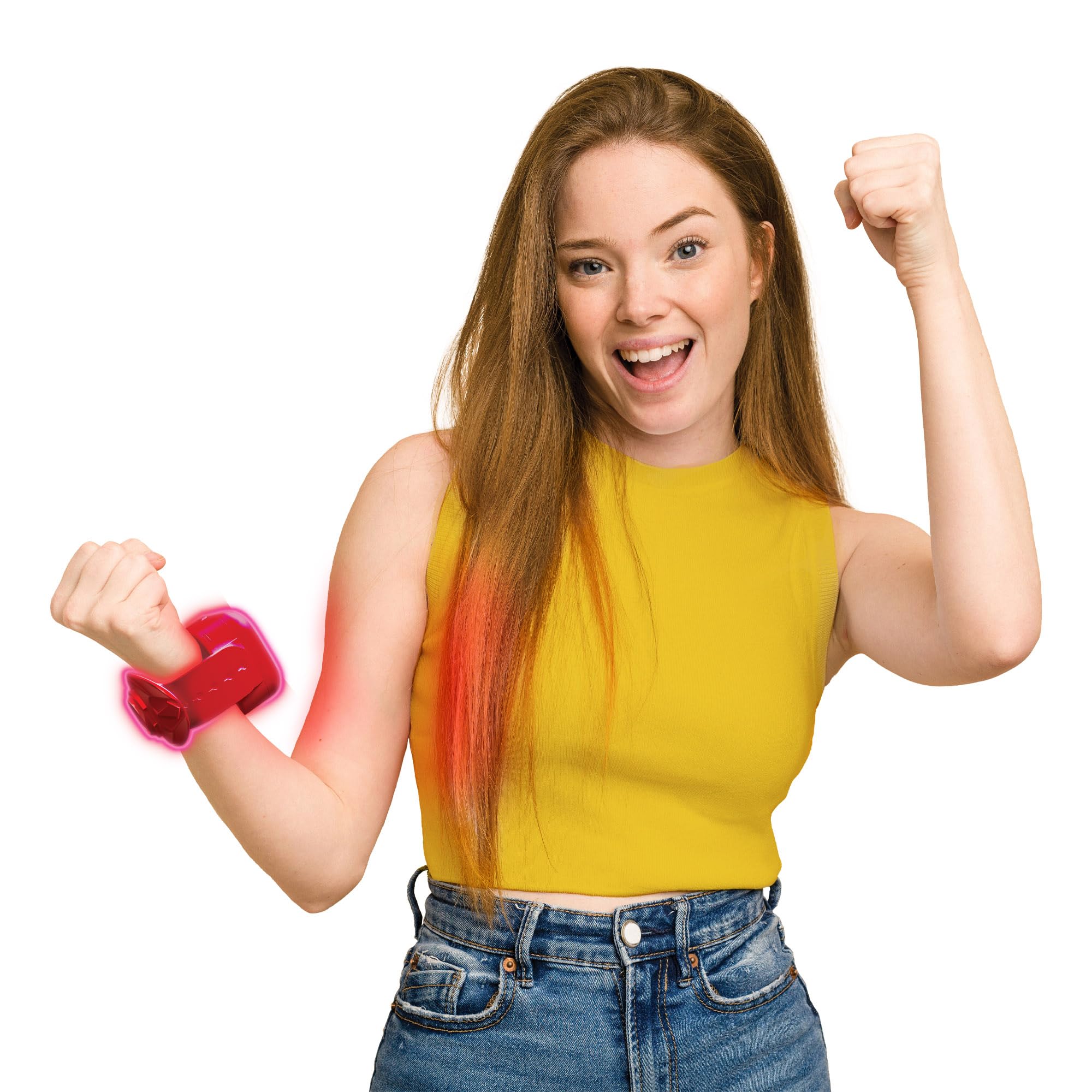 Glow Ball - 4-in-1 Colour Changing Interactive Game with Light-Up Wristbands